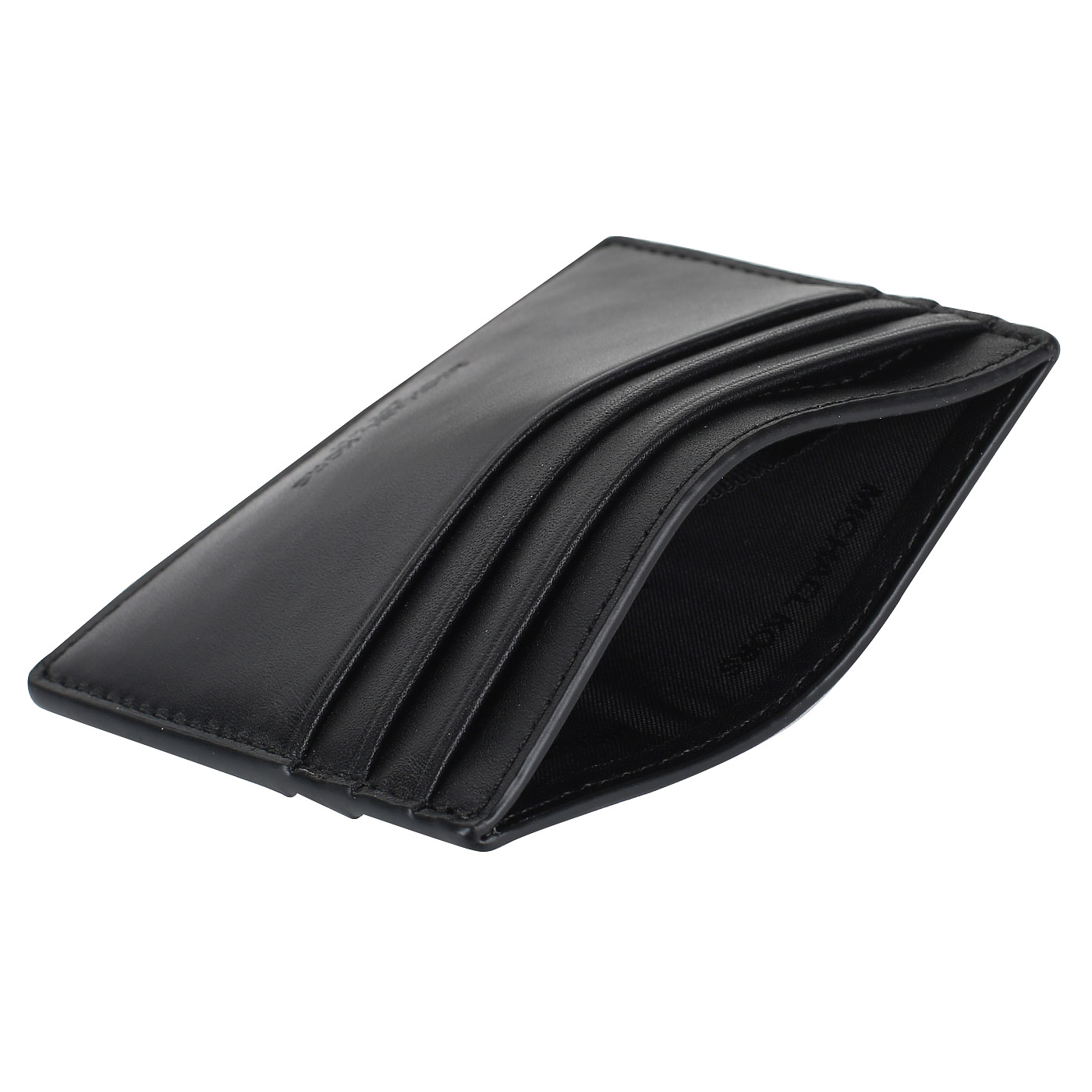 Черная мужская визитница из кожи Michael Kors Men Henry