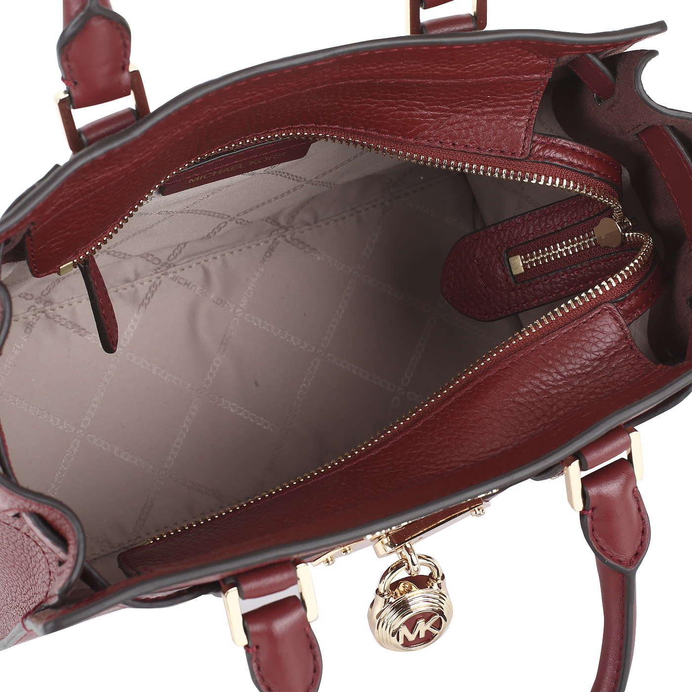 Сумка с брелоком Michael Kors Nouveau Hamilton