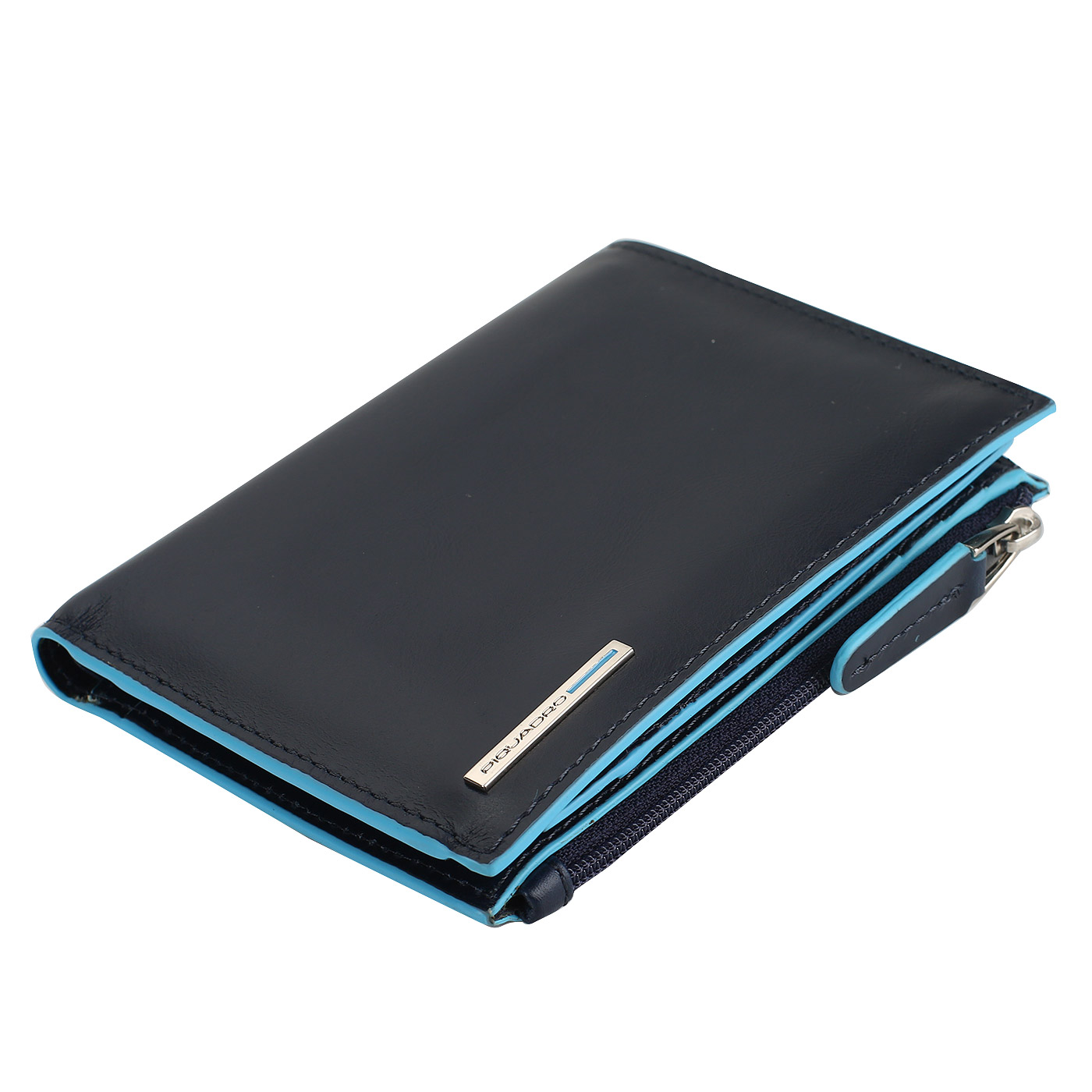 Портмоне из гладкой кожи Piquadro Blue square