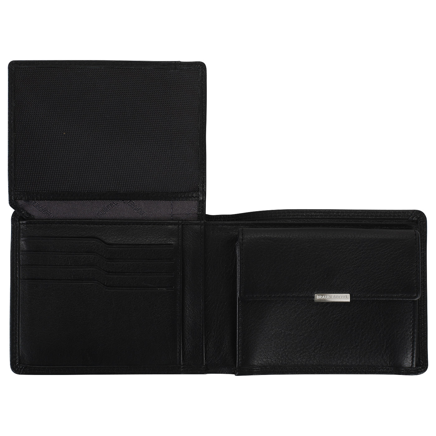Черное портмоне без застежки Braun Buffel Golf 2.0