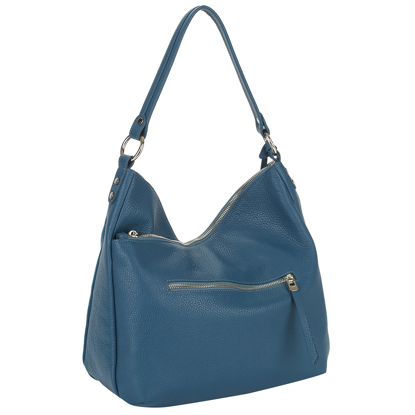 Бирюзовая сумка с брелоком Aurelli Suede