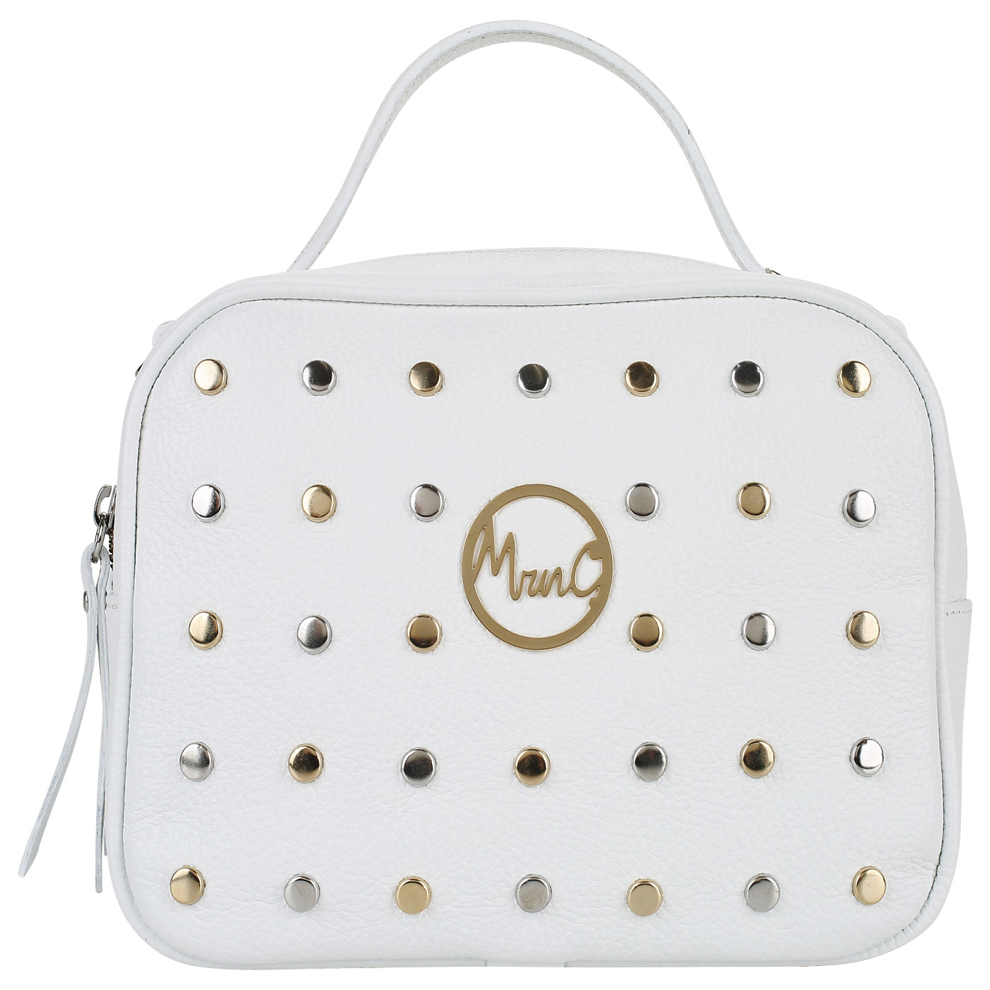 Marina Creazioni Кожаная сумка с клепками