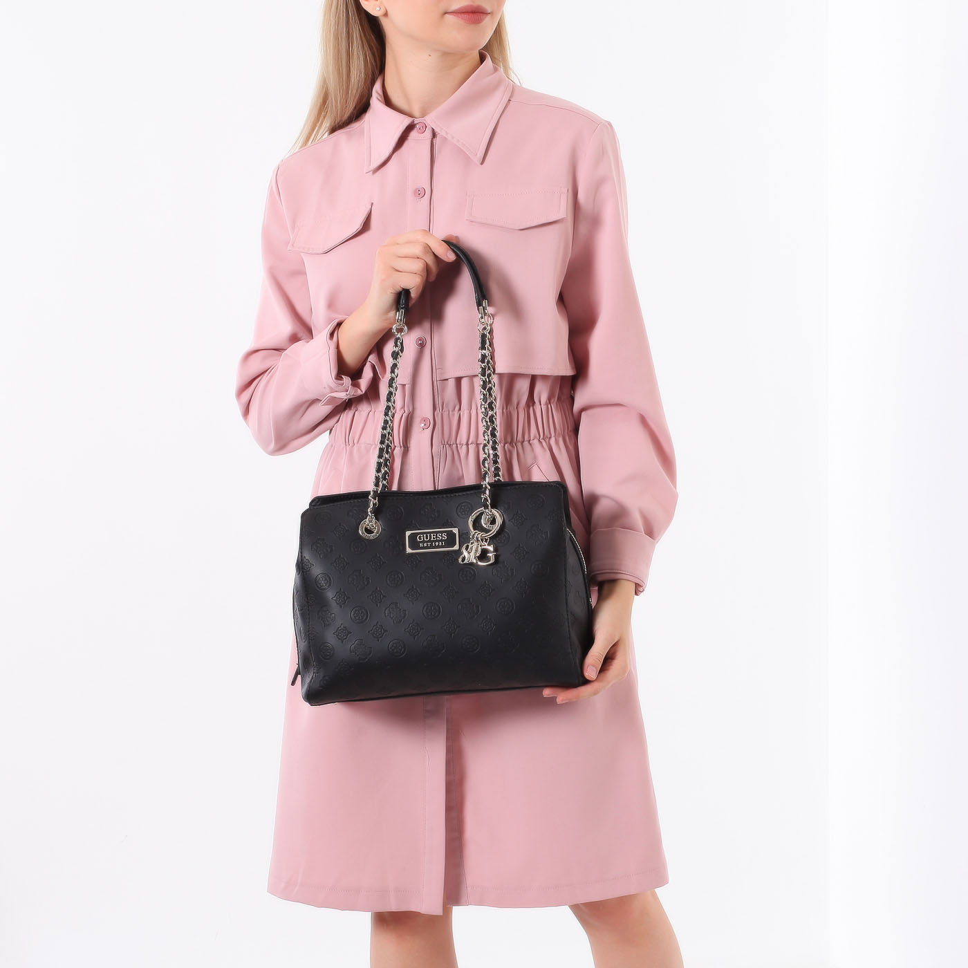 Сумка с брелоком Guess Logo Love