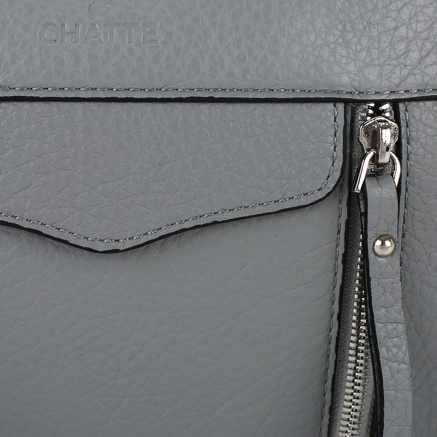 Кожаная сумка на двойной молнии Chatte 