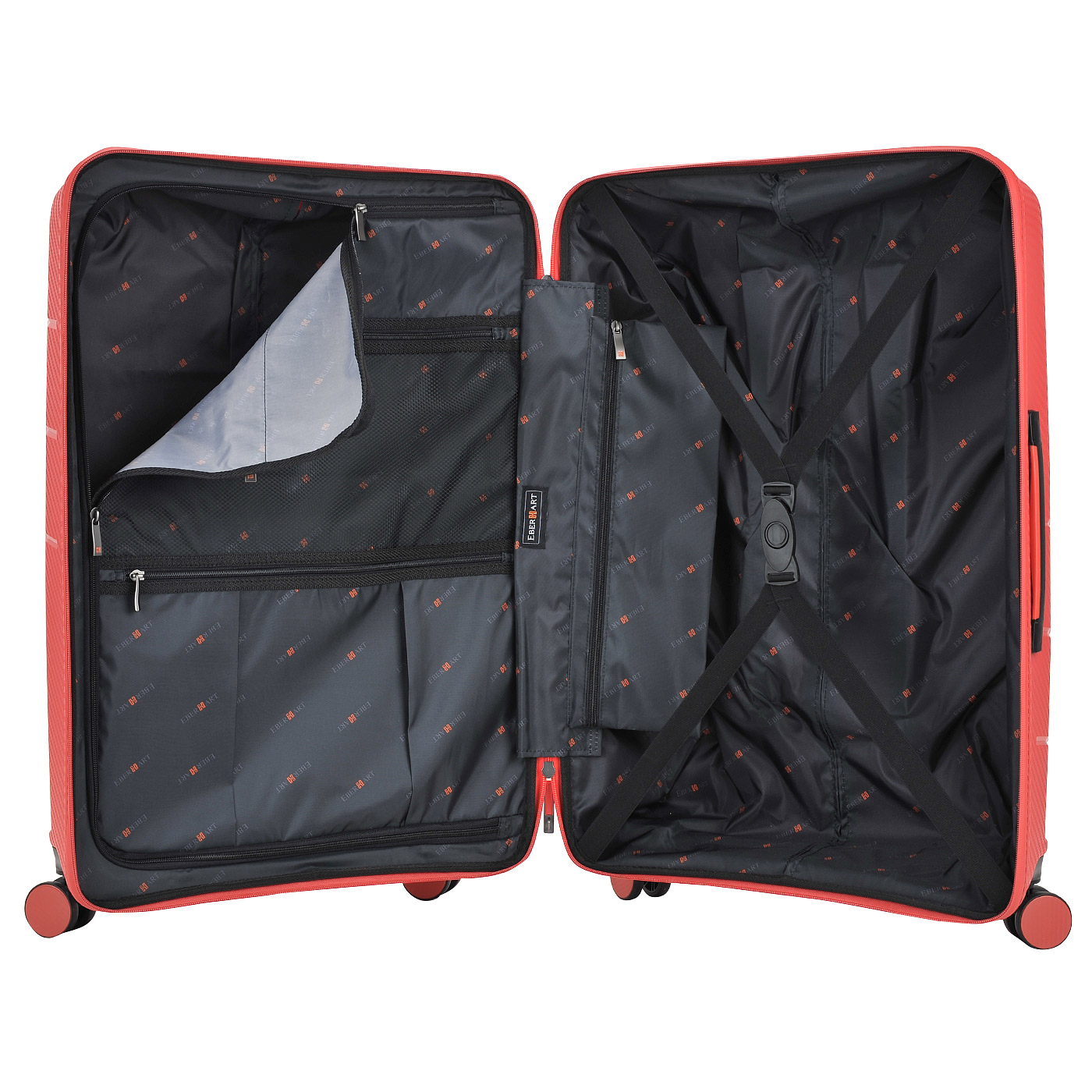 Чемодан средний M из полипропилена с кодовым замком Eberhart Vortex