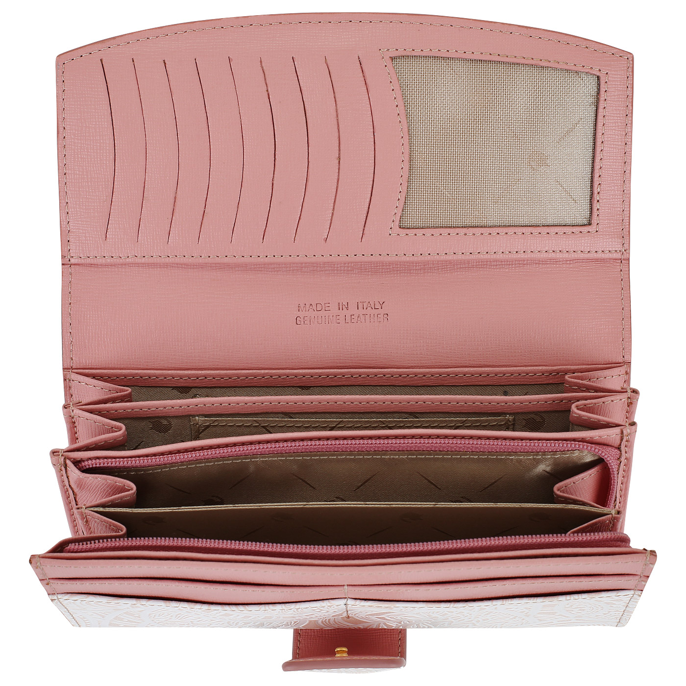 Кожаный кошелек на кнопке Chatte Bloom