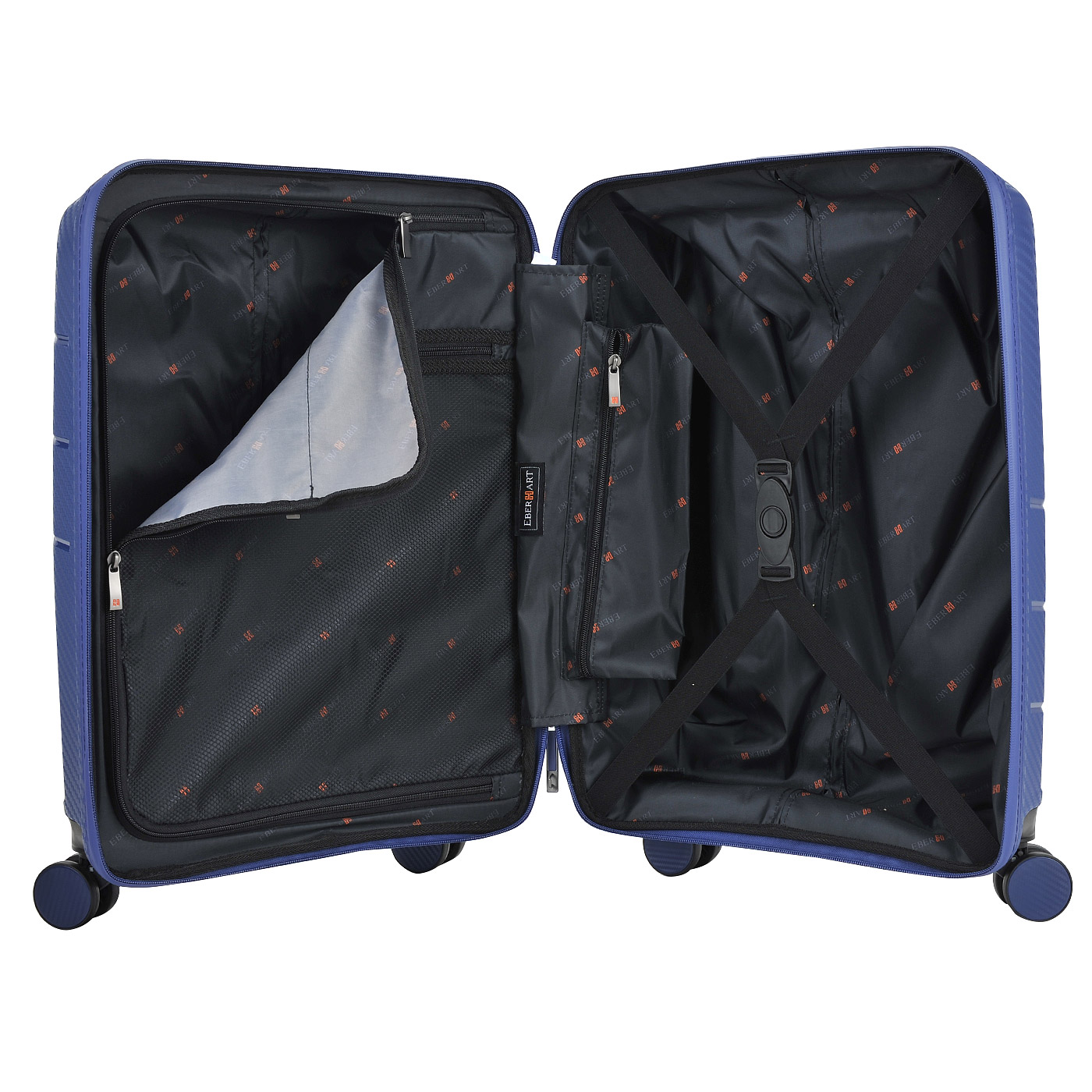 Чемодан для ручной клади из полипропилена с кодовым замком Eberhart Vortex