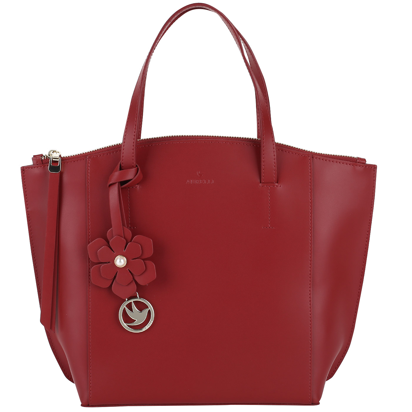 Aurelli Красная кожаная сумка