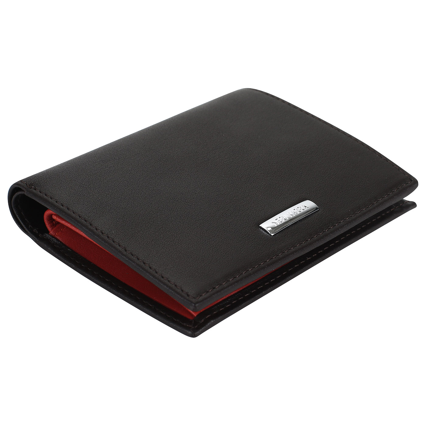 Складной кошелек из гладкой кожи Neri Karra 