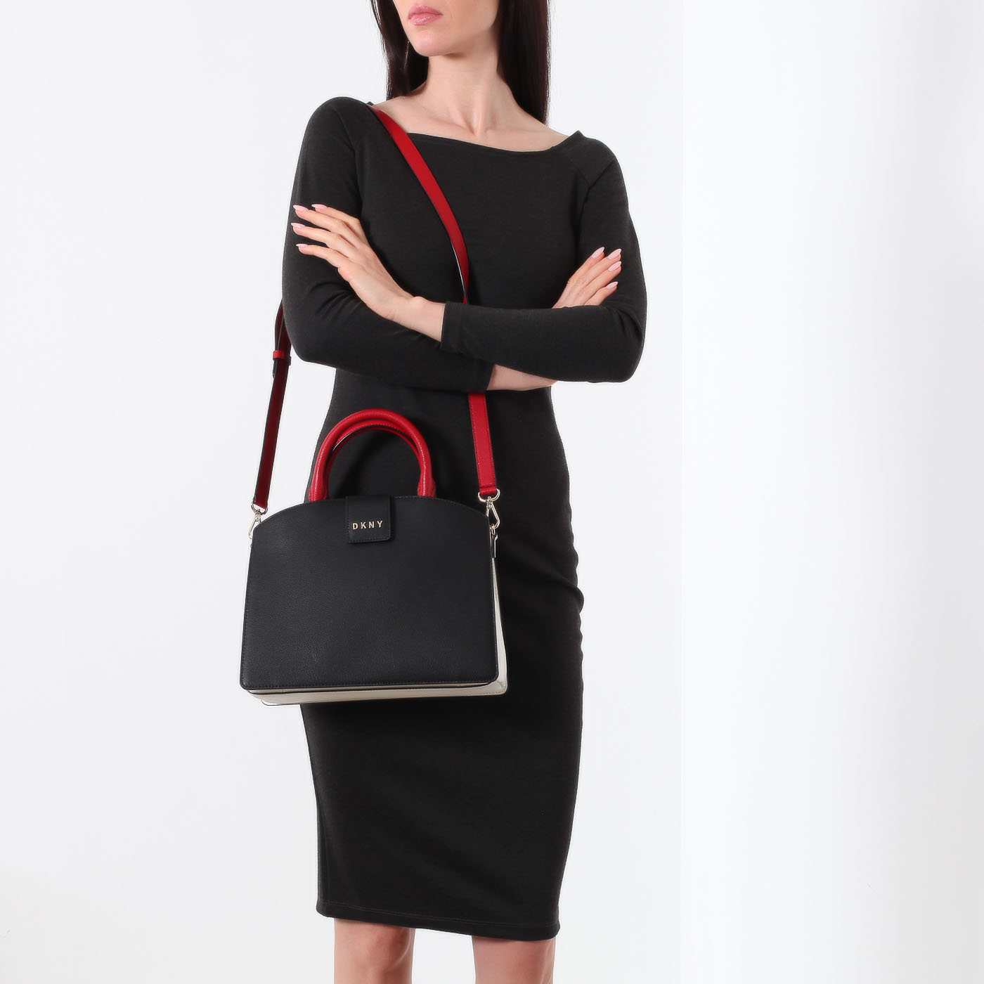 Сумка из натуральной кожи DKNY Clara