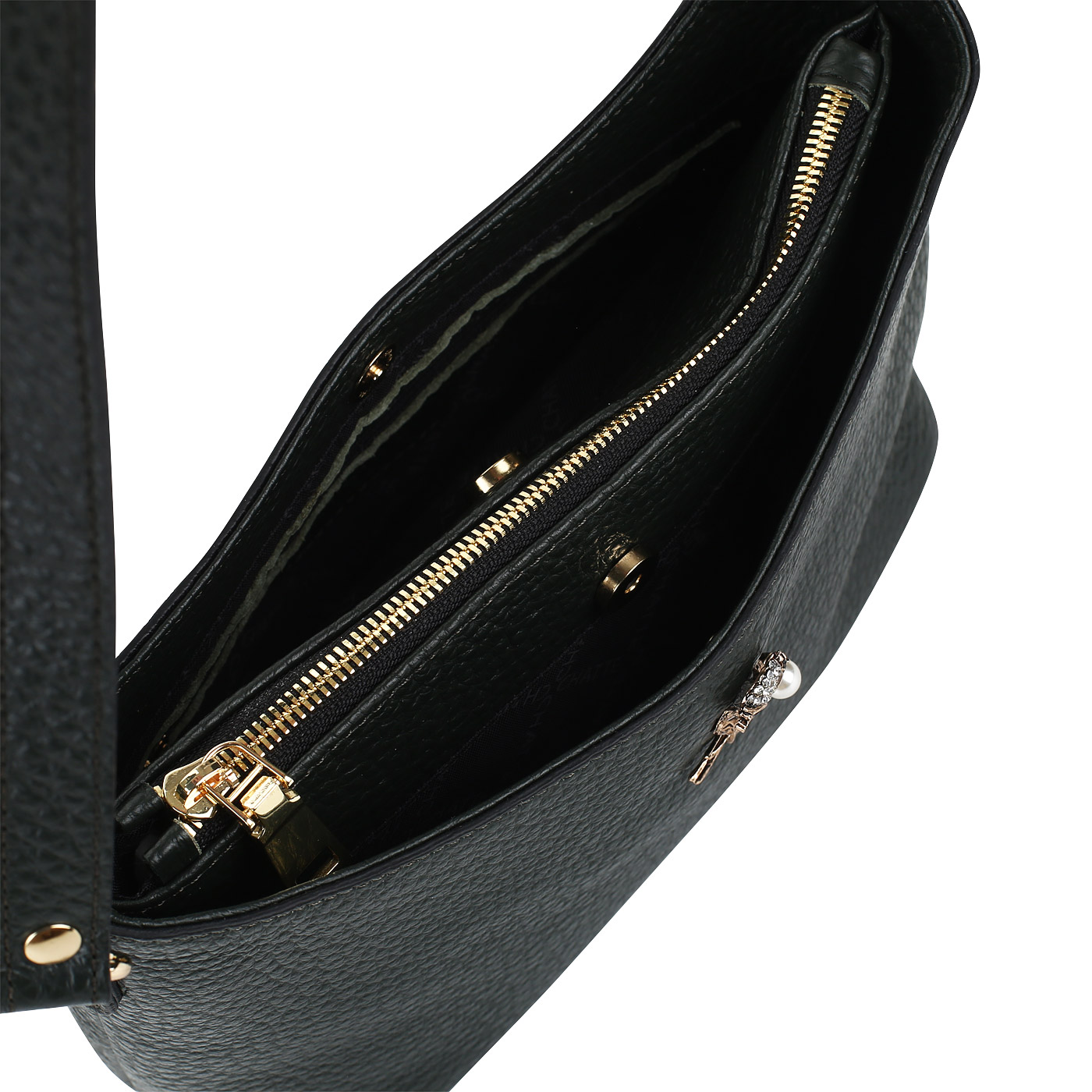 Сумочка из зеленой кожи Chatte 