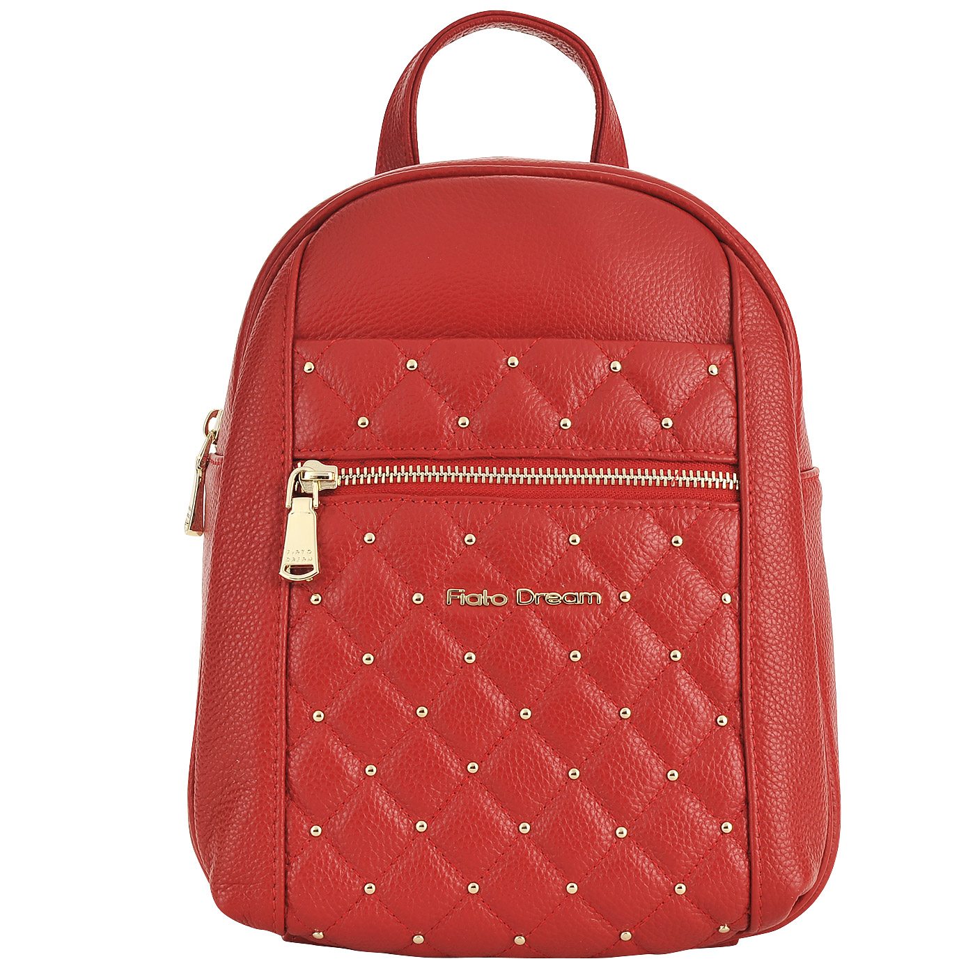 Fiato Dream Красный рюкзак из натуральной кожи