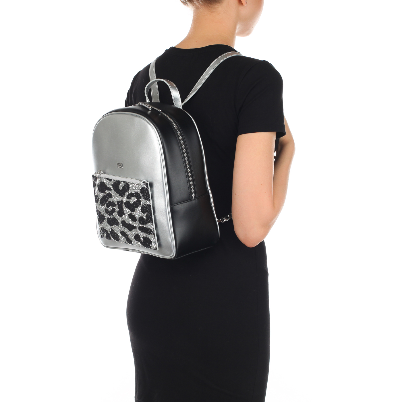 Женский городской рюкзак с глиттером Cavalli Class Milano Rmx