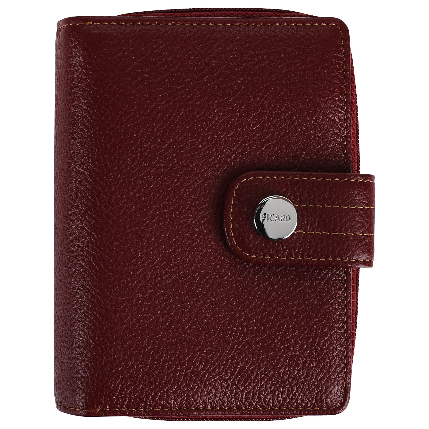 Picard Бордовый кожаный кошелек