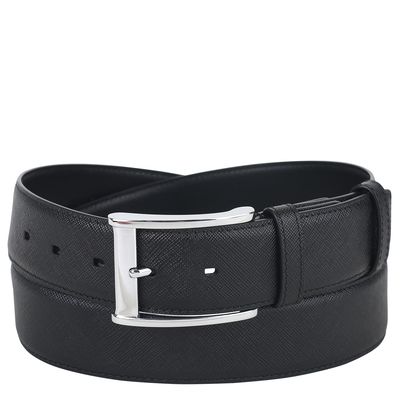 Neri Karra Черный сафьяновый ремень