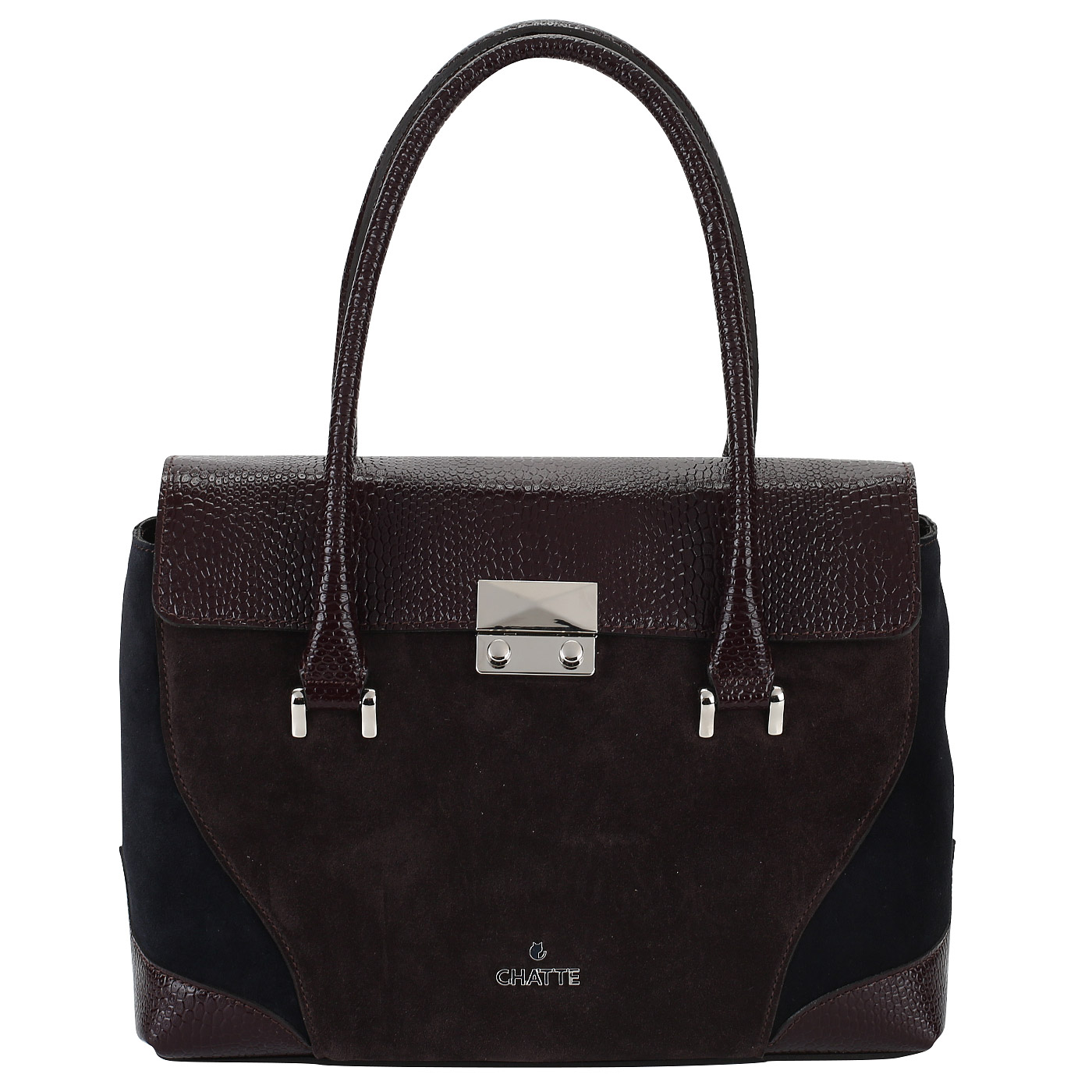 Chatte Бордовая сумка на замочке