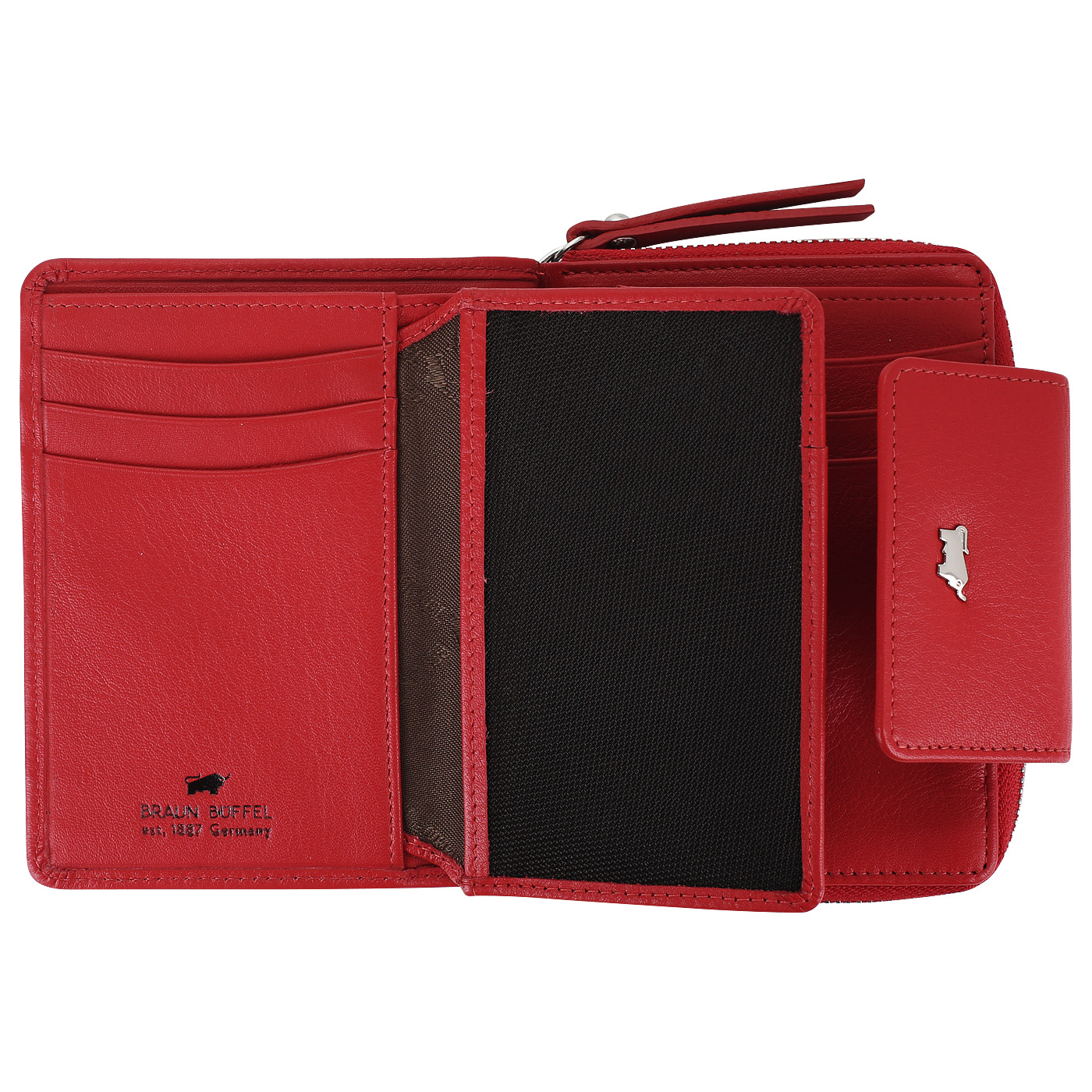 Красный кожаный кошелек Braun Buffel Miami