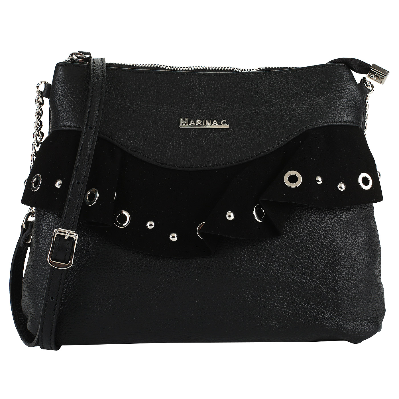 Marina Creazioni Кожаная сумка через плечо