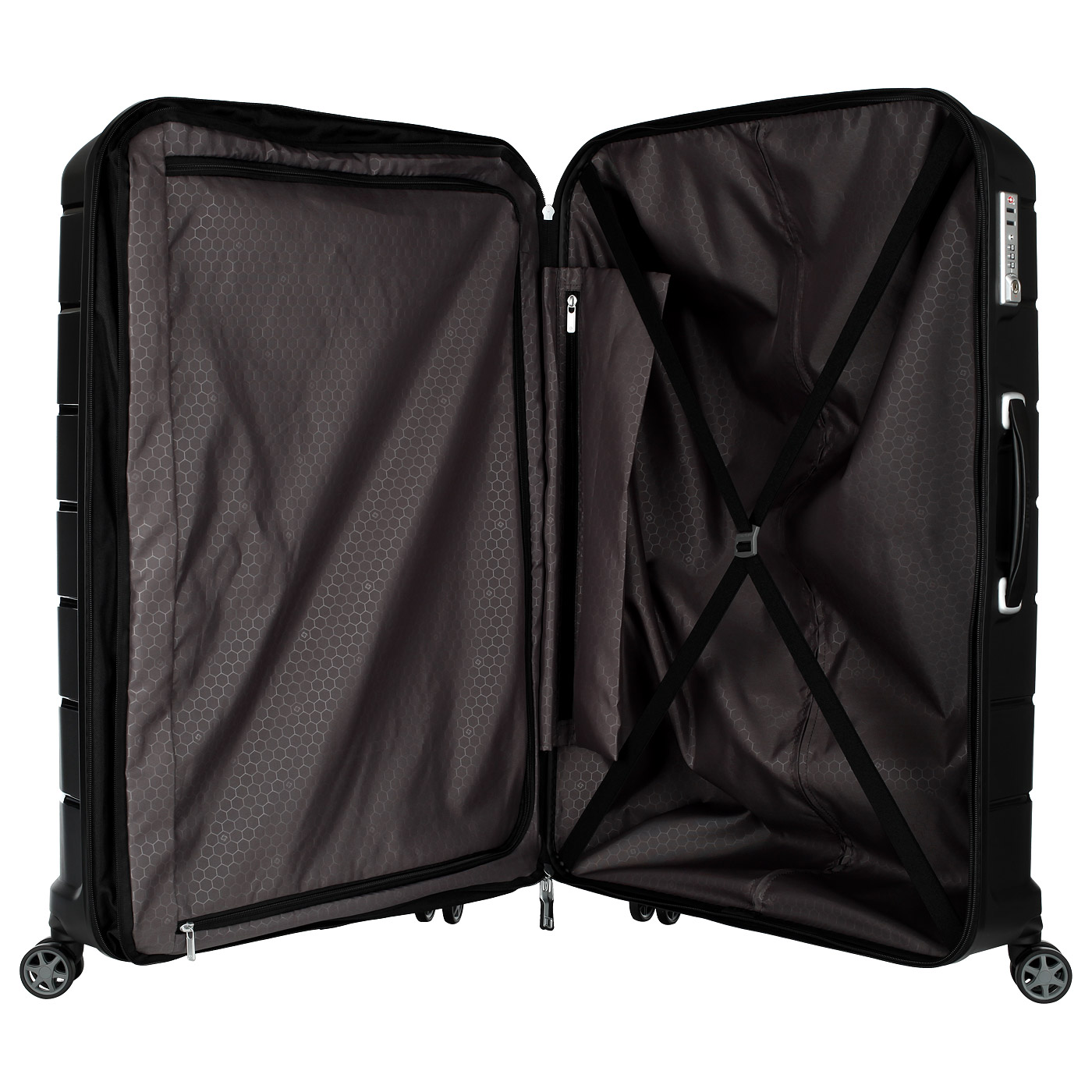 Чемодан очень большой XL из полипропилена с кодовым замком Samsonite Flux