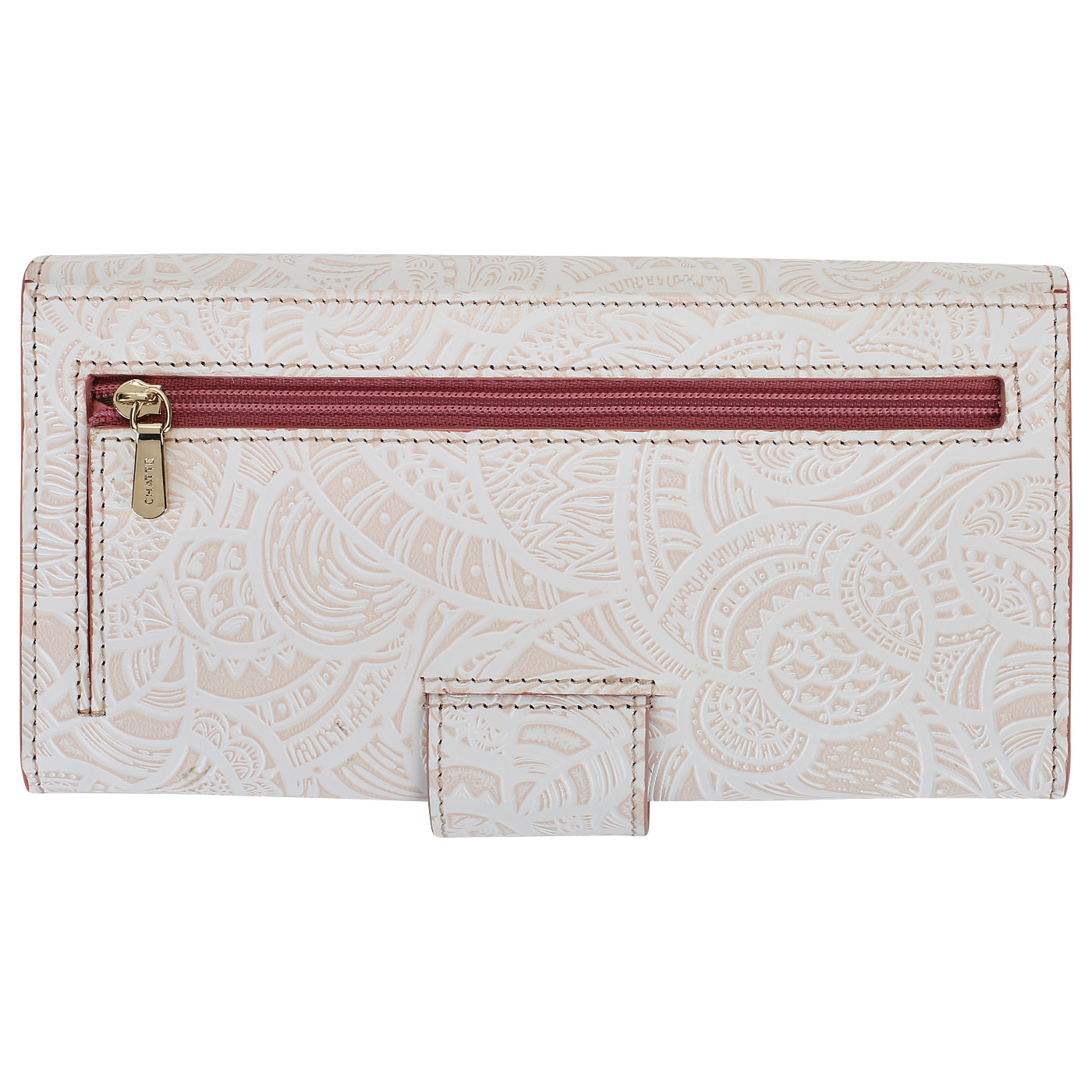 Кожаный кошелек на кнопке Chatte Bloom