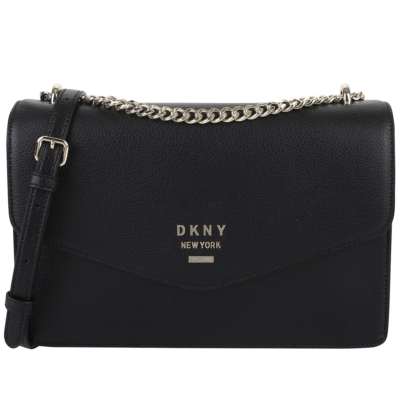 DKNY Сумка из черной натуральной кожи