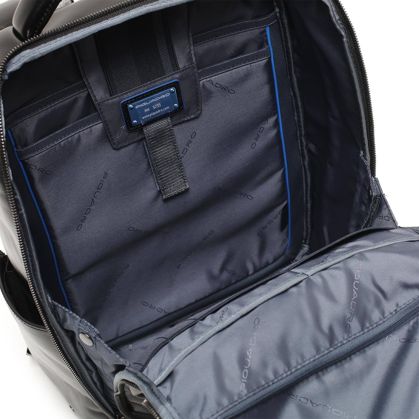 Кожаный рюкзак Piquadro Blue square