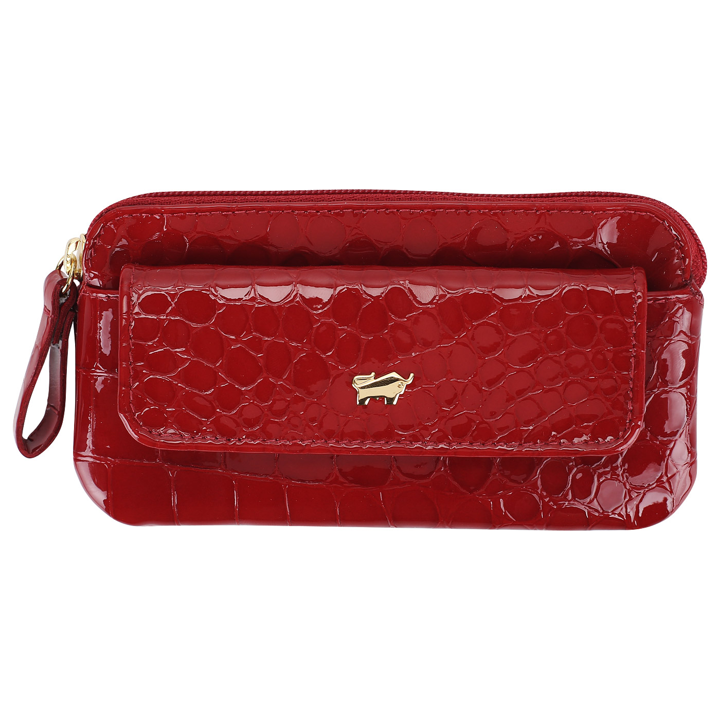 Braun Buffel Лакированная ключница из кожи