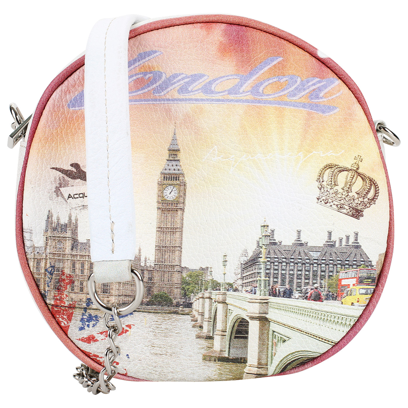 Acquanegra Круглая кожаная сумочка