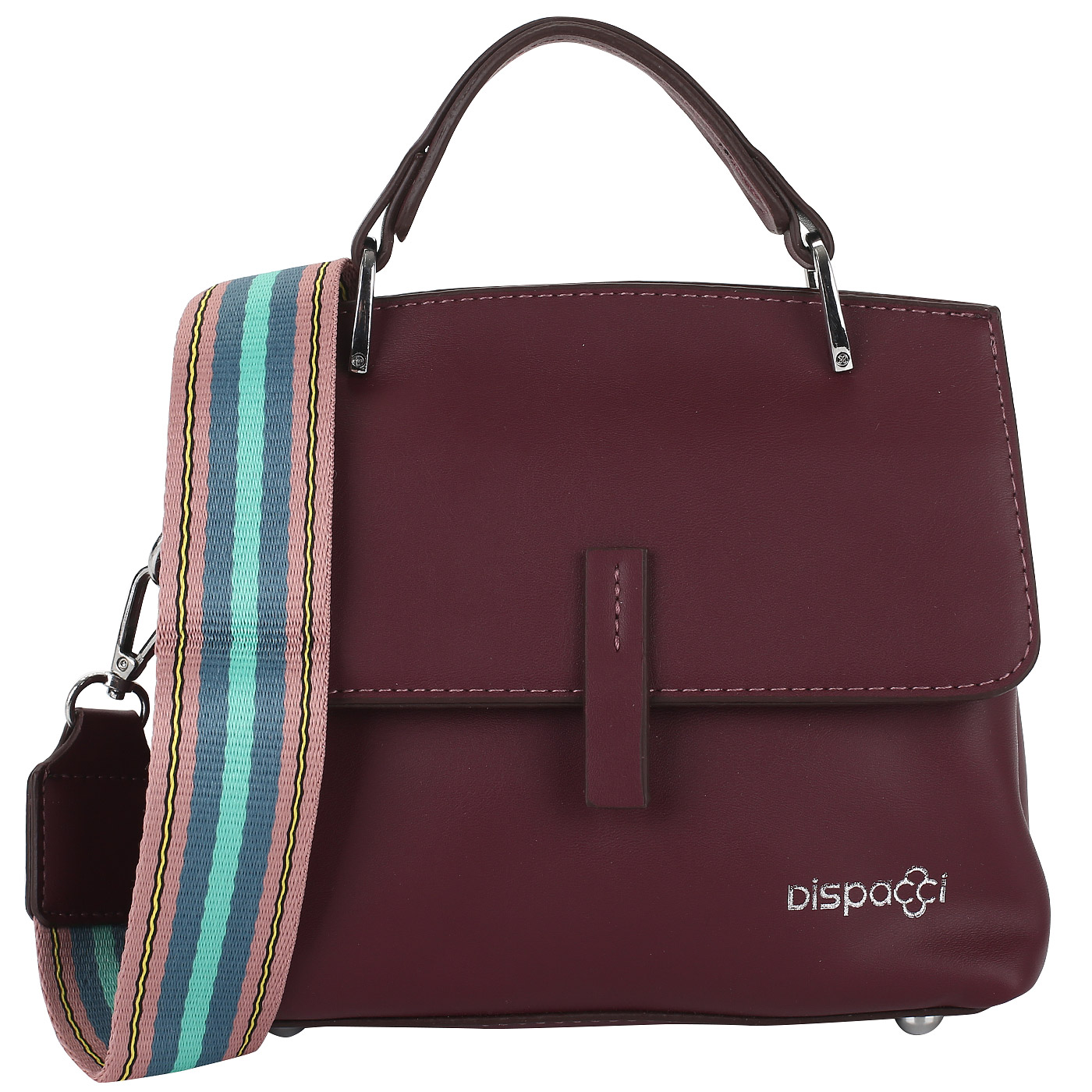 Dispacci Бордовая сумка из экокожи