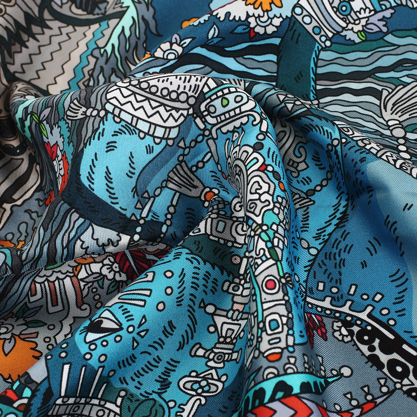 Шелковый платок Radical Chic Maya Calendar