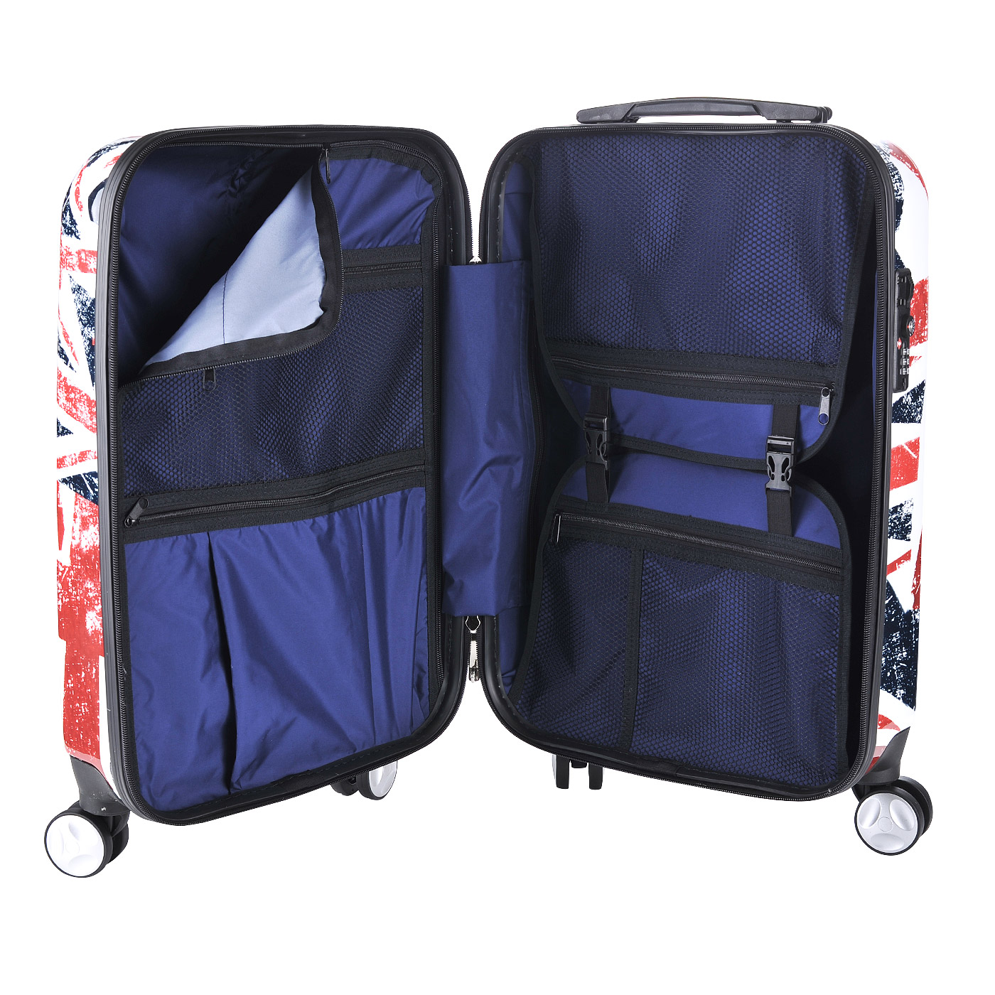 Чемодан маленький S из ABS-пластика Stevens British Flag