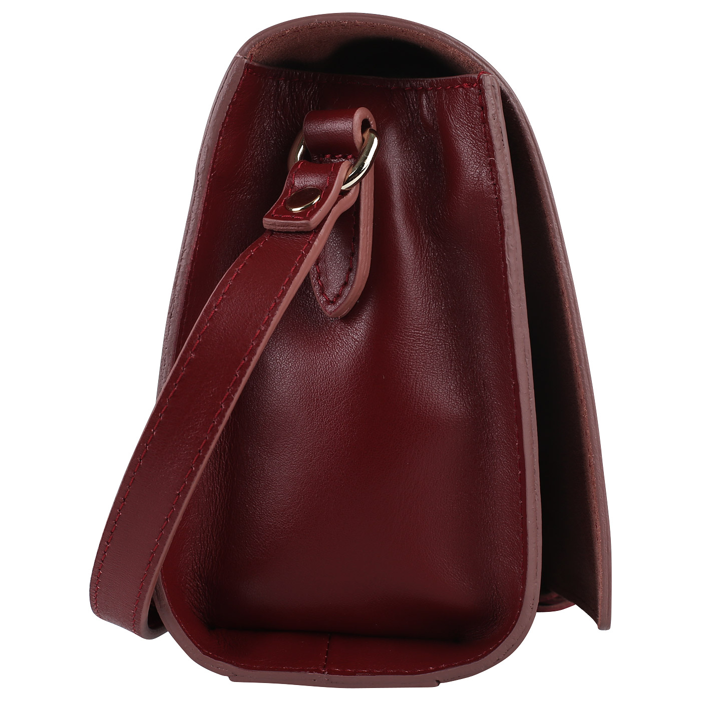 Бордовая кожаная сумочка Roberta Gandolfi Risotto