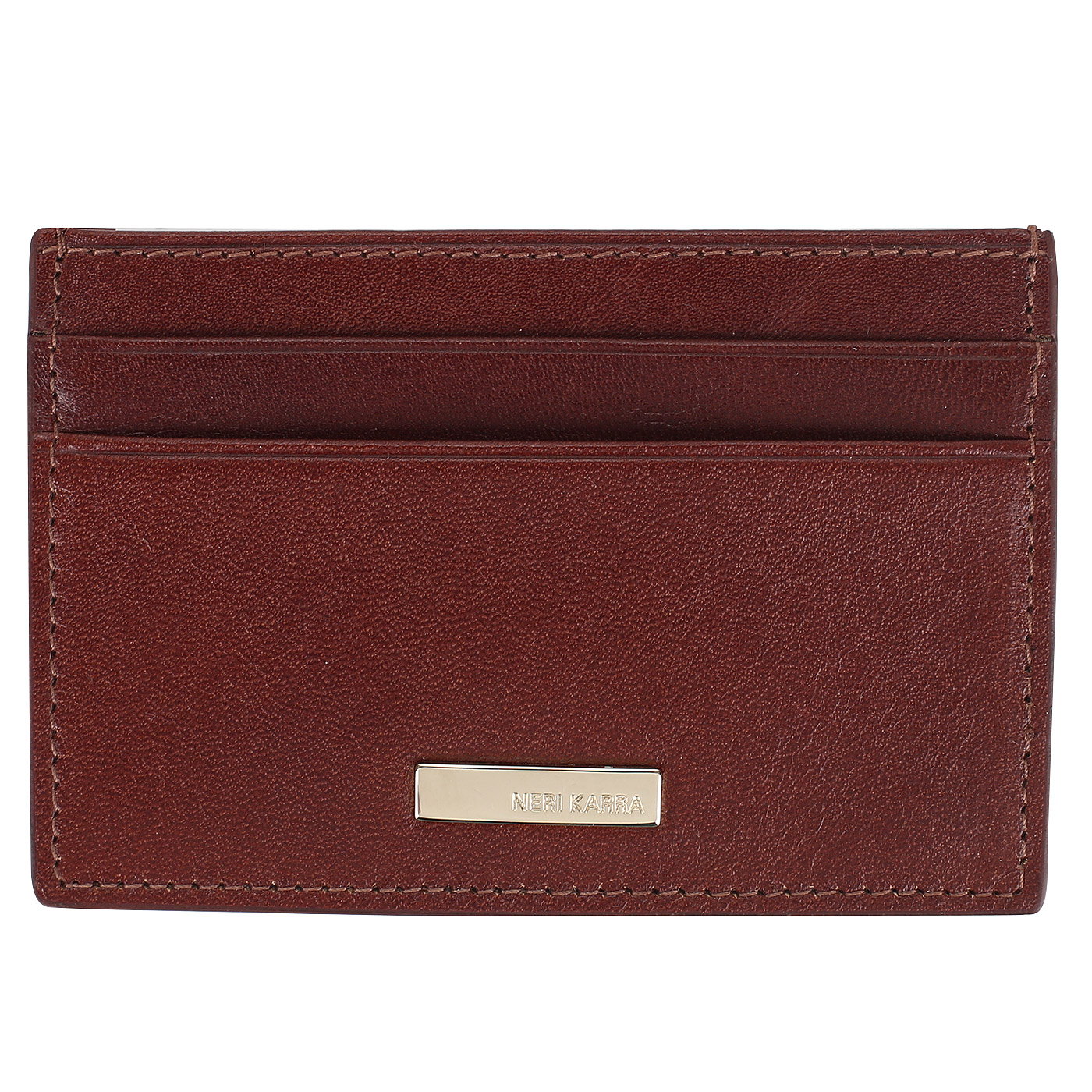 Neri Karra Визитница из коричневой кожи