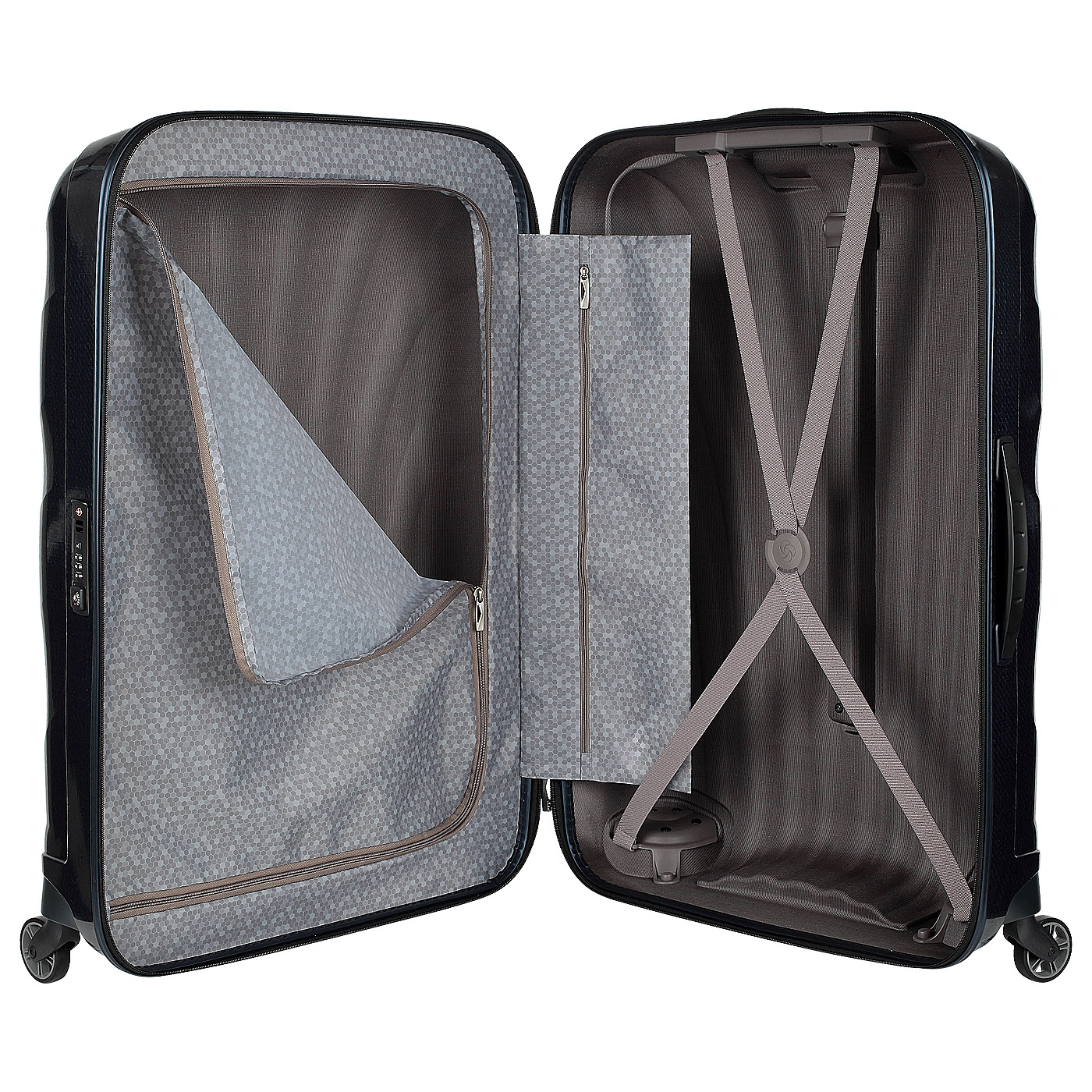 Чемодан большой L из материала Curv с кодовым замком Samsonite Cosmolite