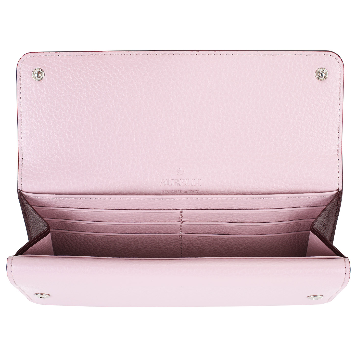 Кожаное портмоне на кнопках Aurelli Felicie