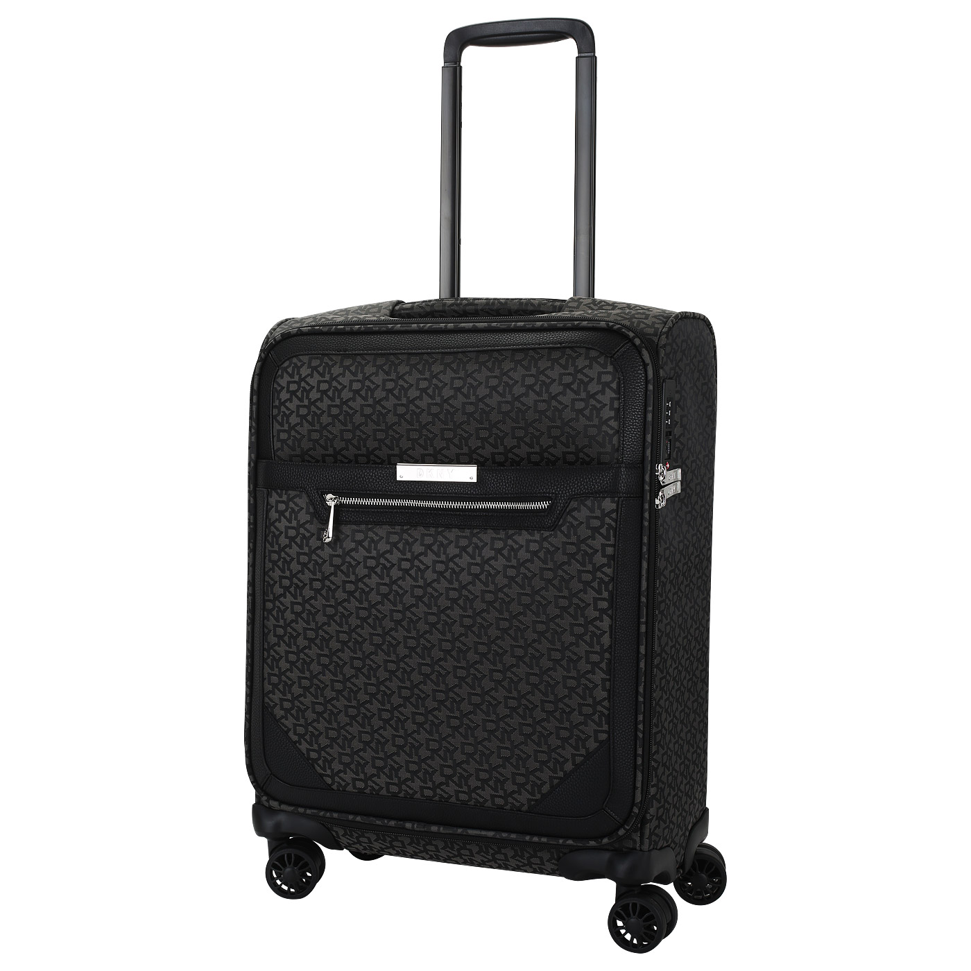 DKNY Чемодан маленький S тканевый с кодовым замком