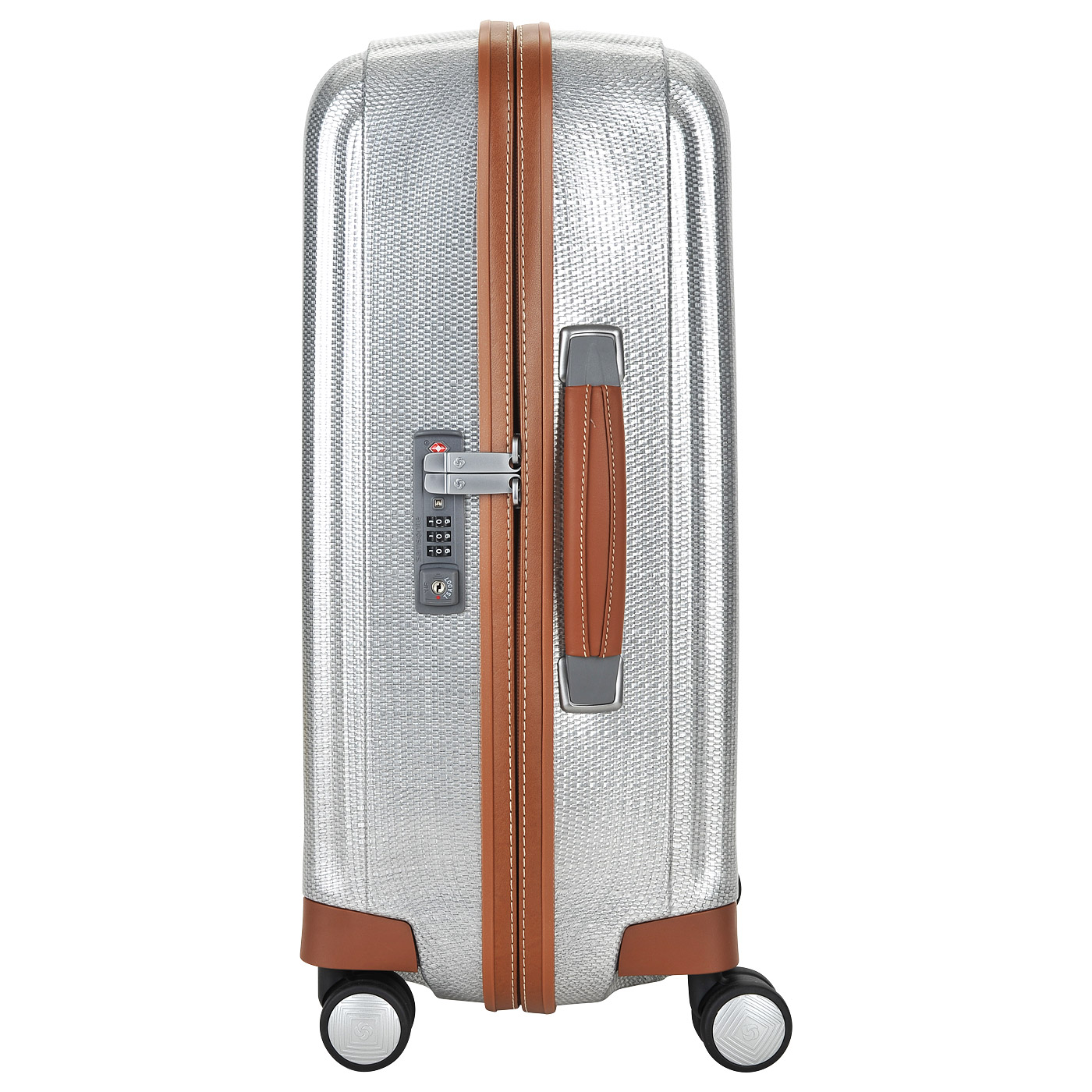 Чемодан маленький S из материала Curv с кодовым замком Samsonite Lite-Cube Dlx