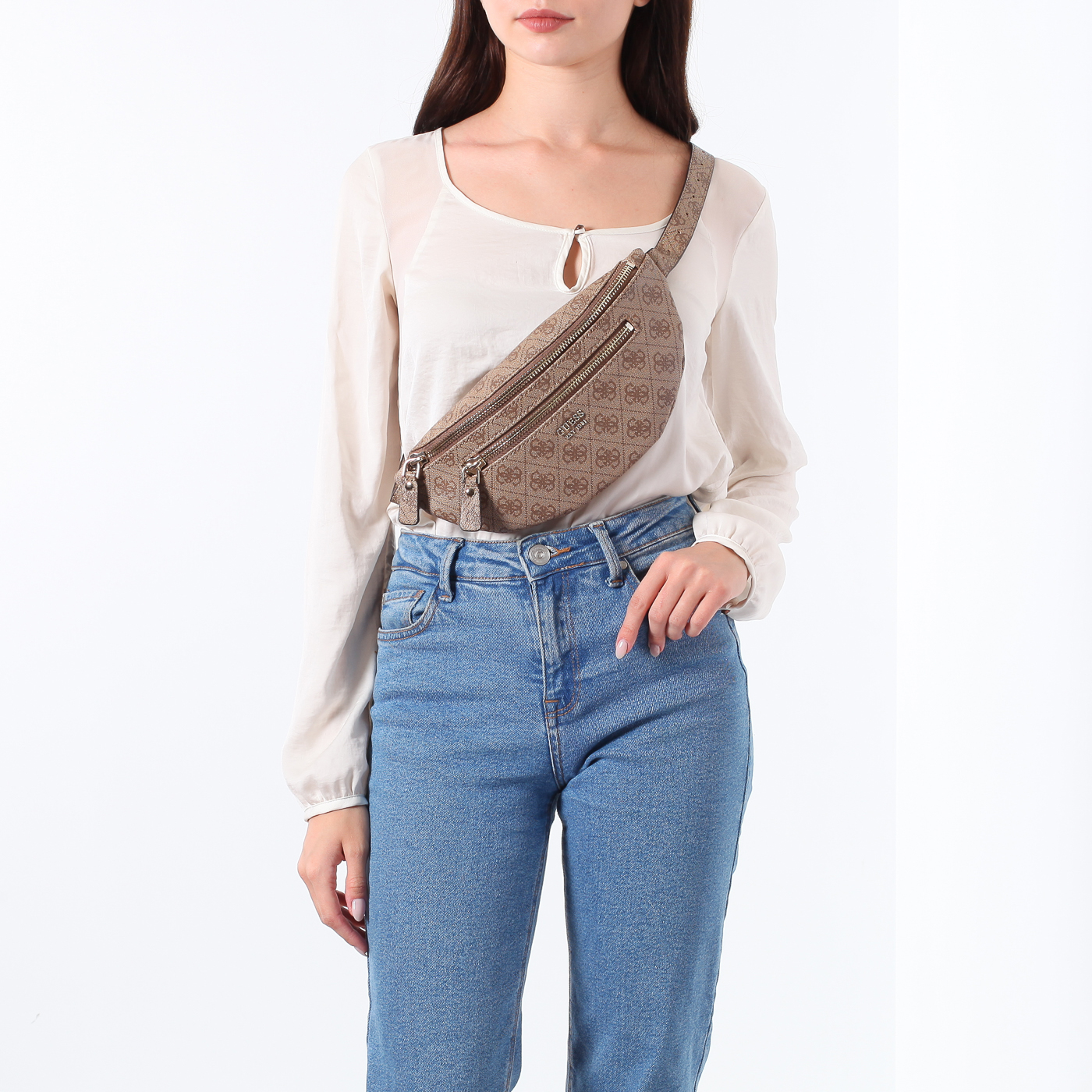 Поясная сумка на молнии Guess Leeza
