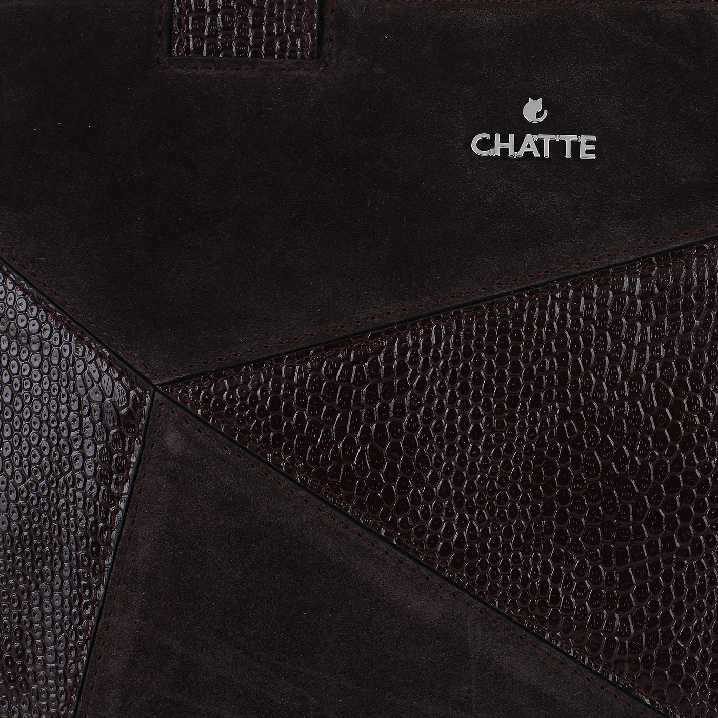 Сумка из бордовой кожи Chatte 