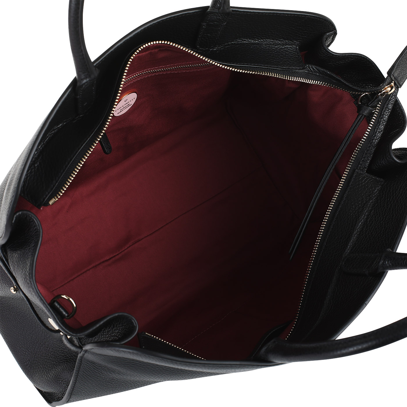 Вместительная кожаная сумка Coccinelle Ella