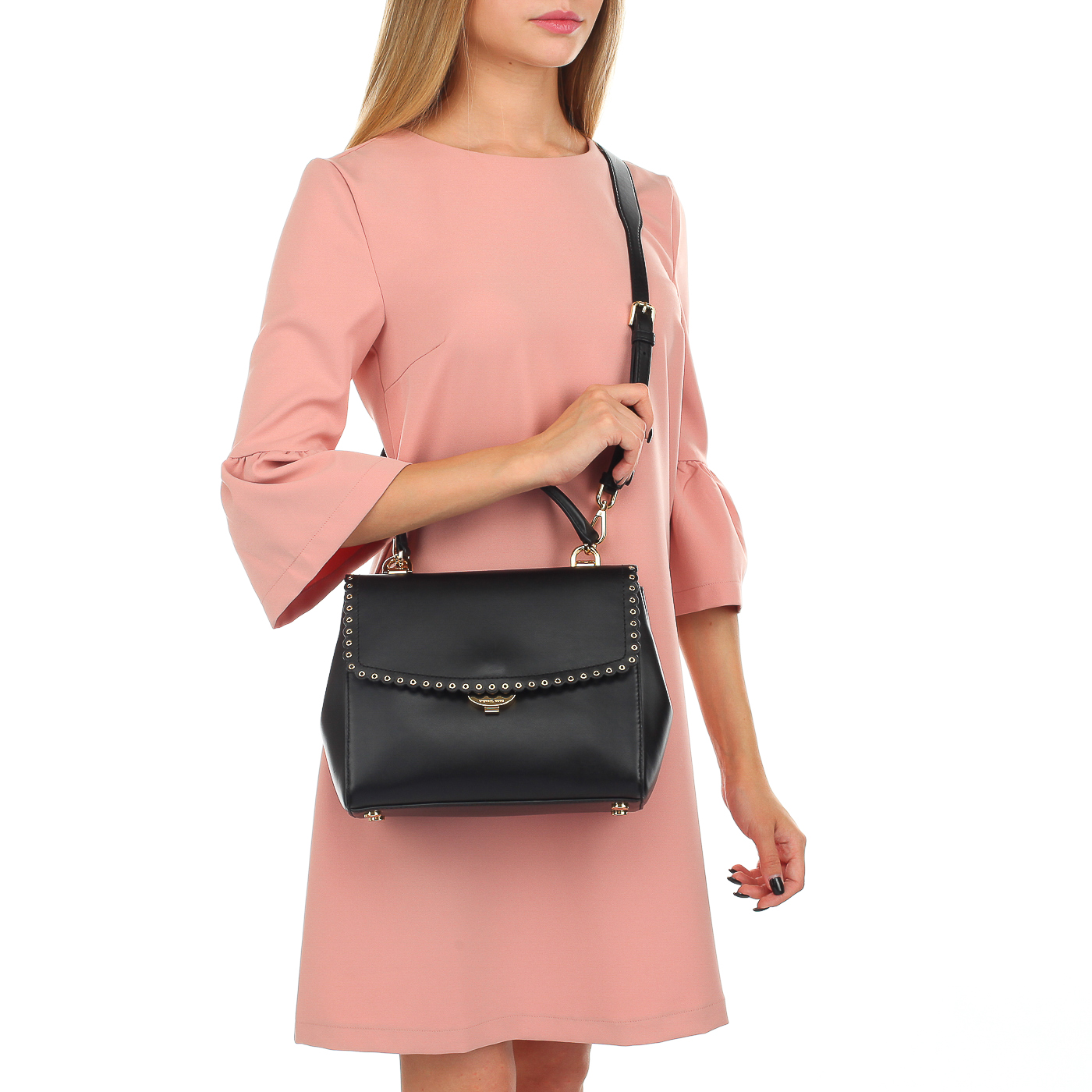 Кожаная сумка с откидным клапаном Michael Kors Ava