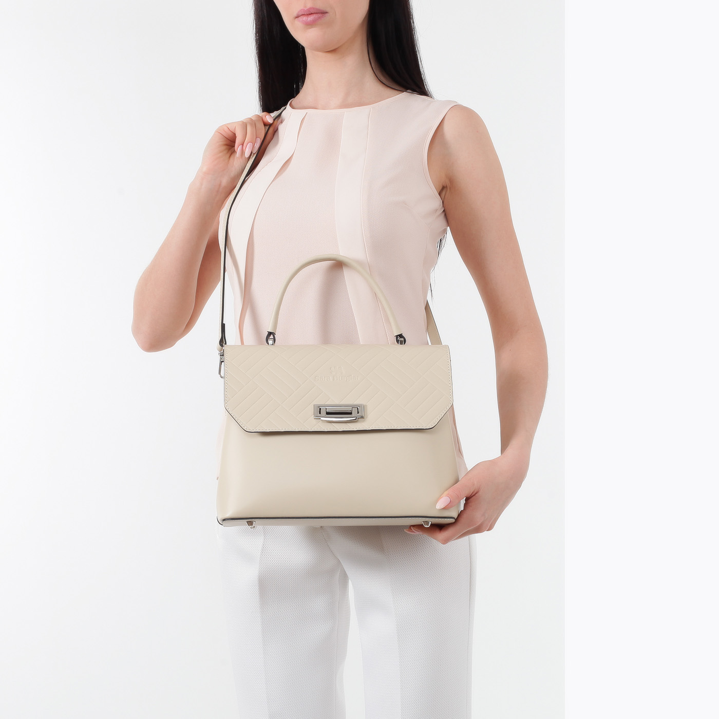 Бежевая сумка Sara Burglar Diva Dama