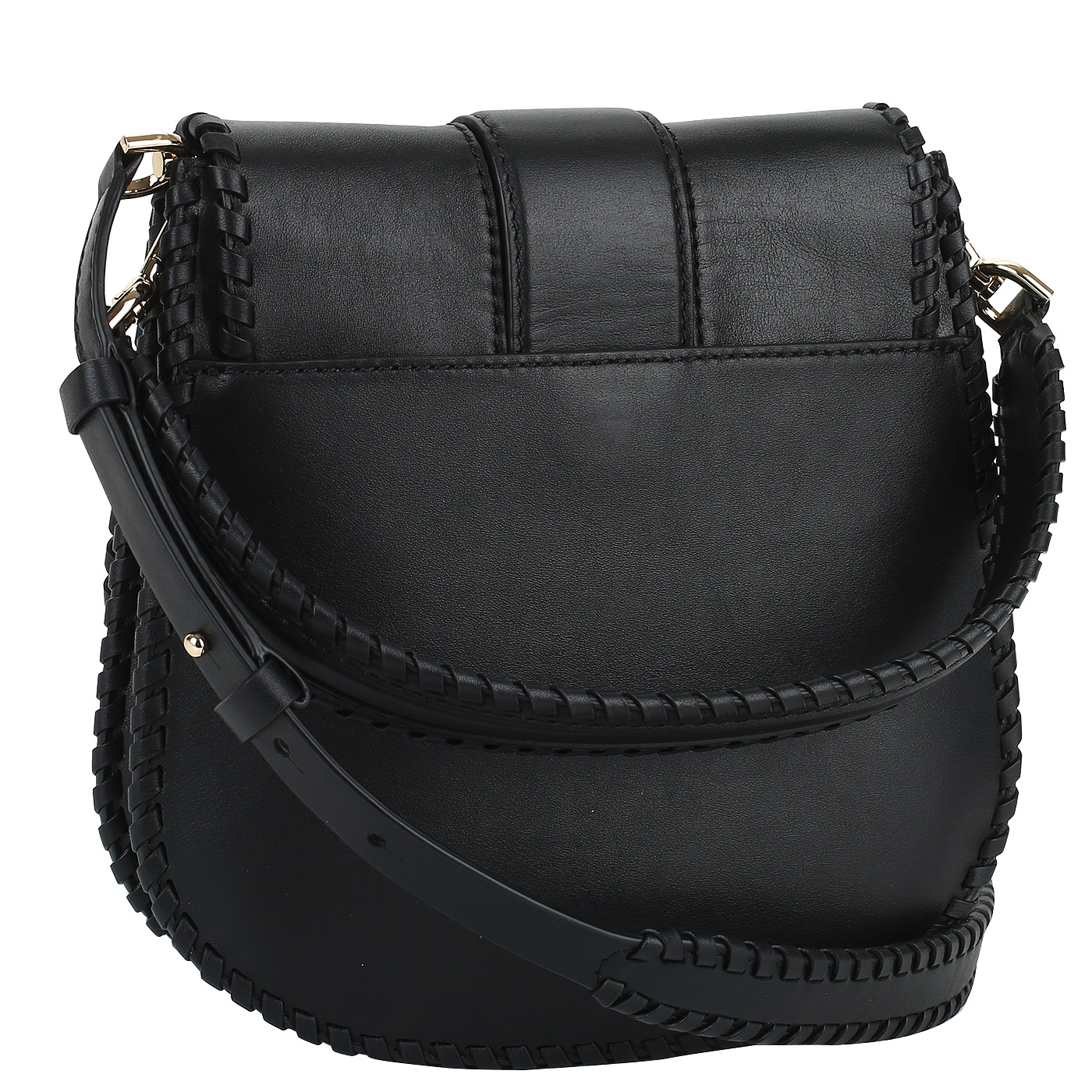 Черная сумочка с откидным клапаном Michael Kors Lillie