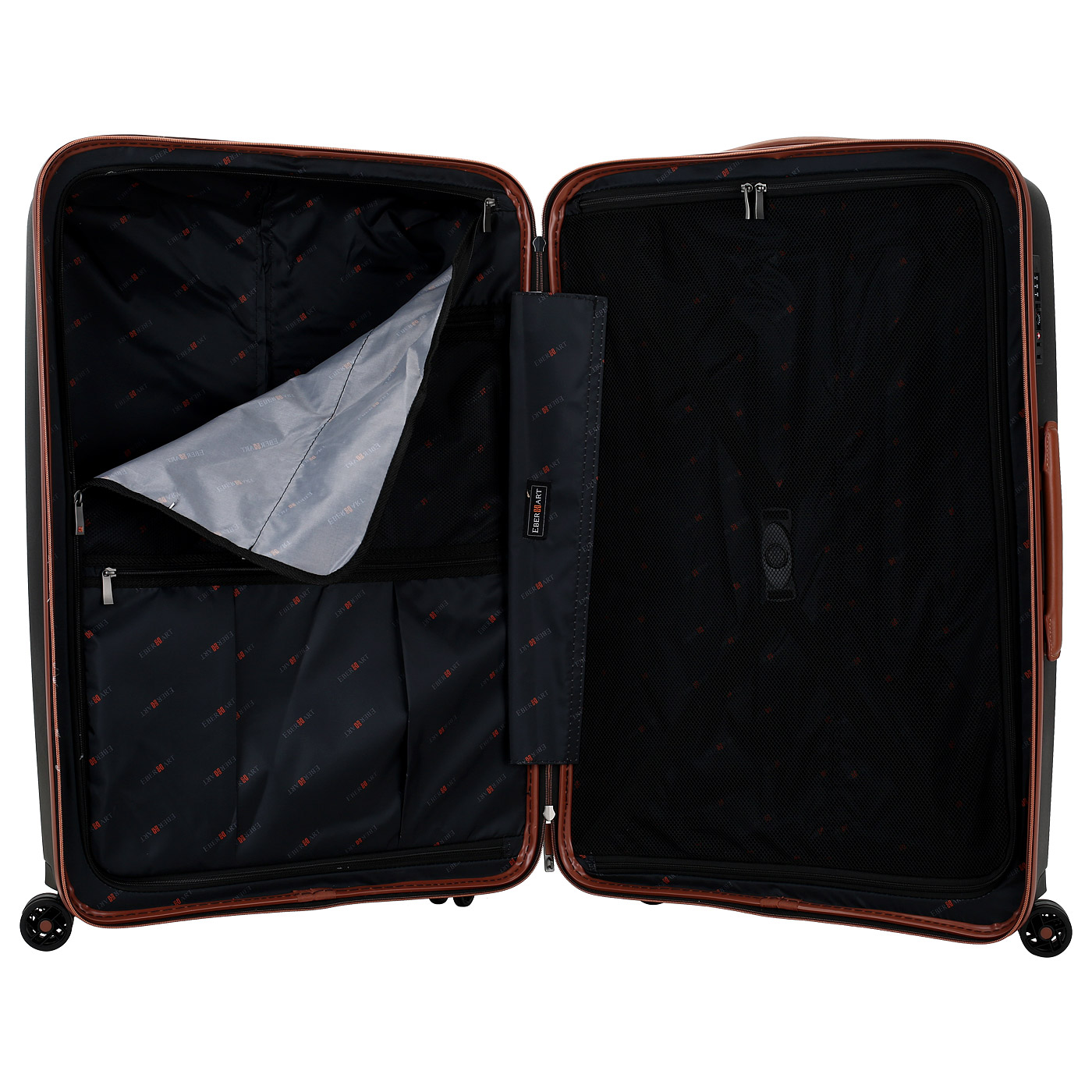 Чемодан большой L из полипропилена с кодовым замком Eberhart Delight DLX