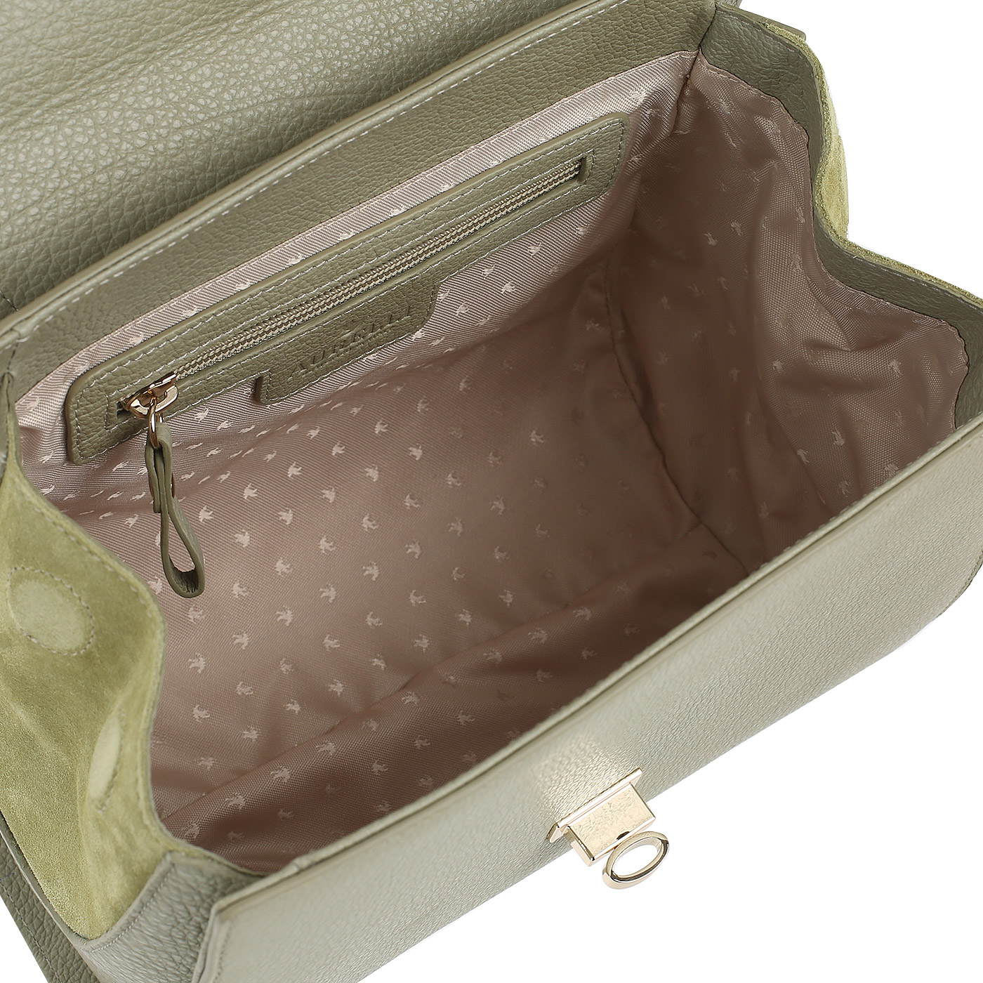 Сумка с замшевыми вставками Aurelli 