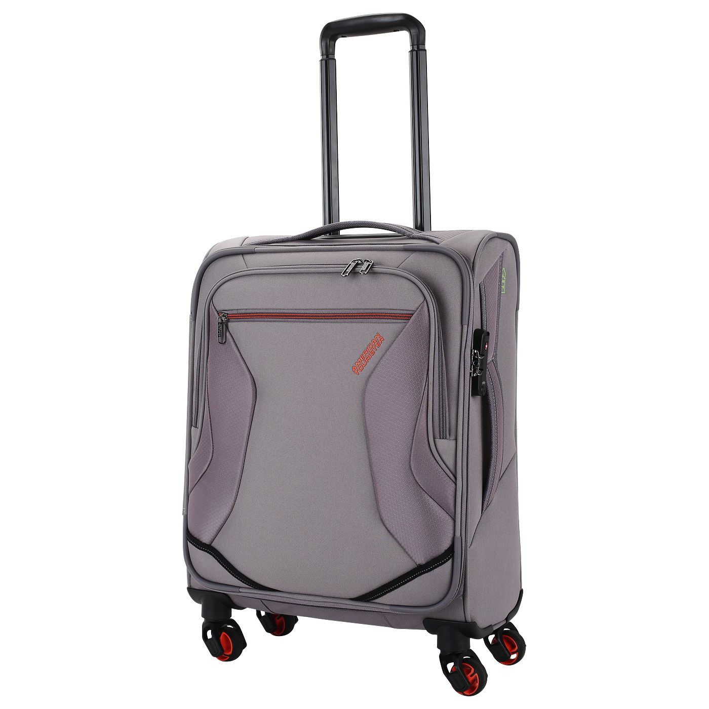 American Tourister Чемодан для ручной клади тканевый с кодовым замком