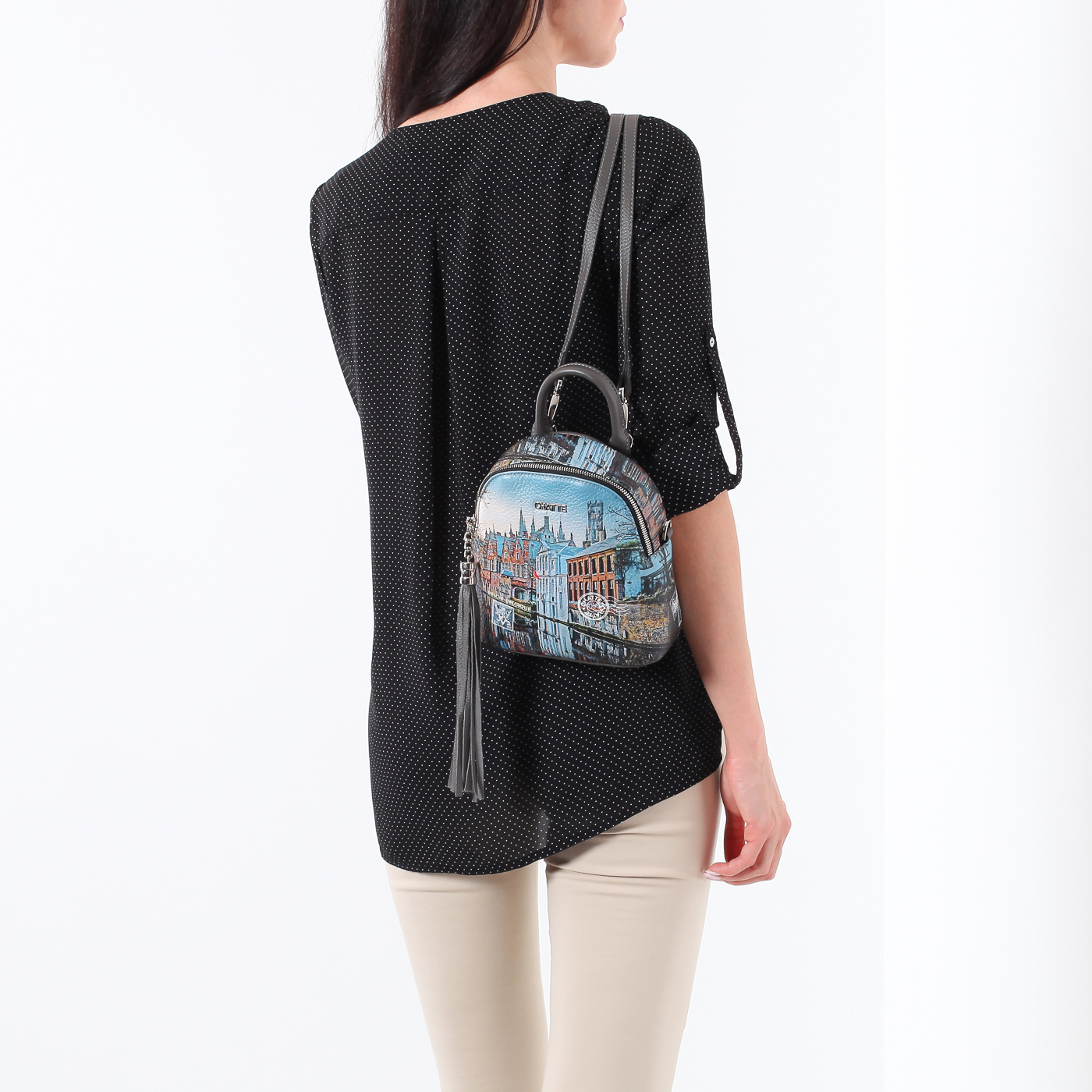 Маленький кожаный рюкзак Chatte Lille