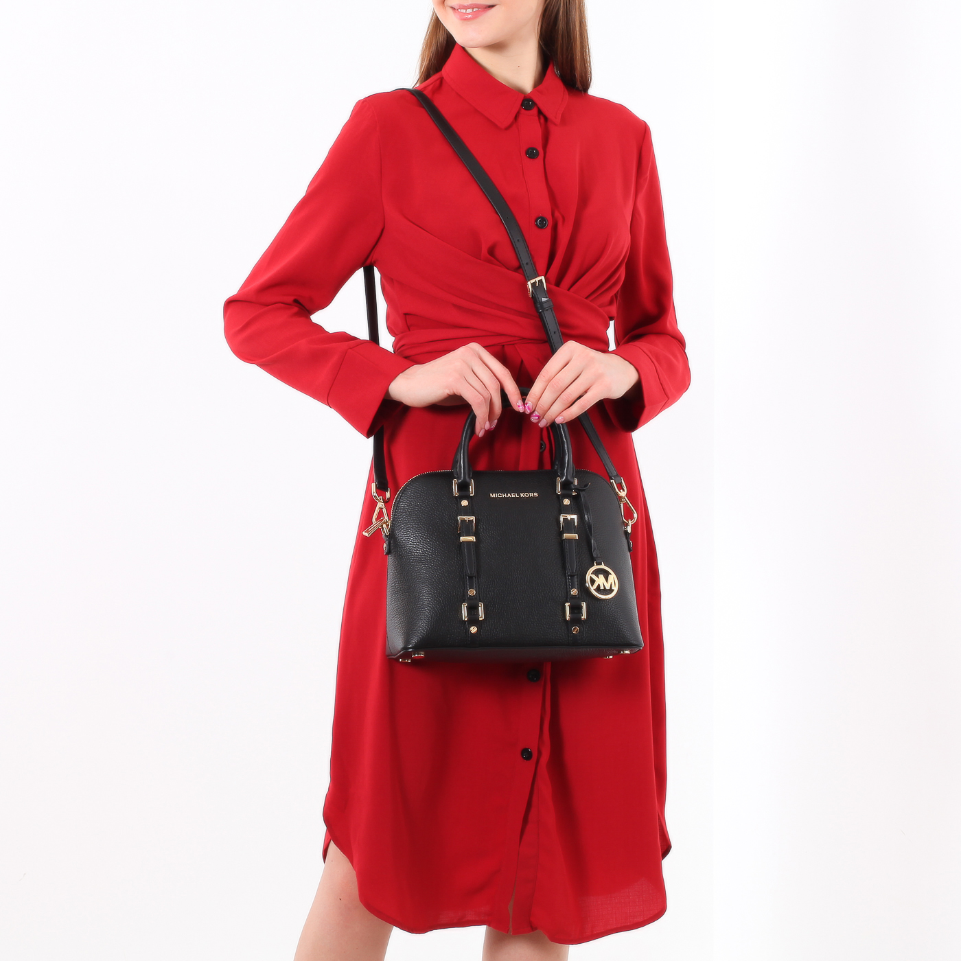 Сумка с брелоком Michael Kors Bedford Legacy