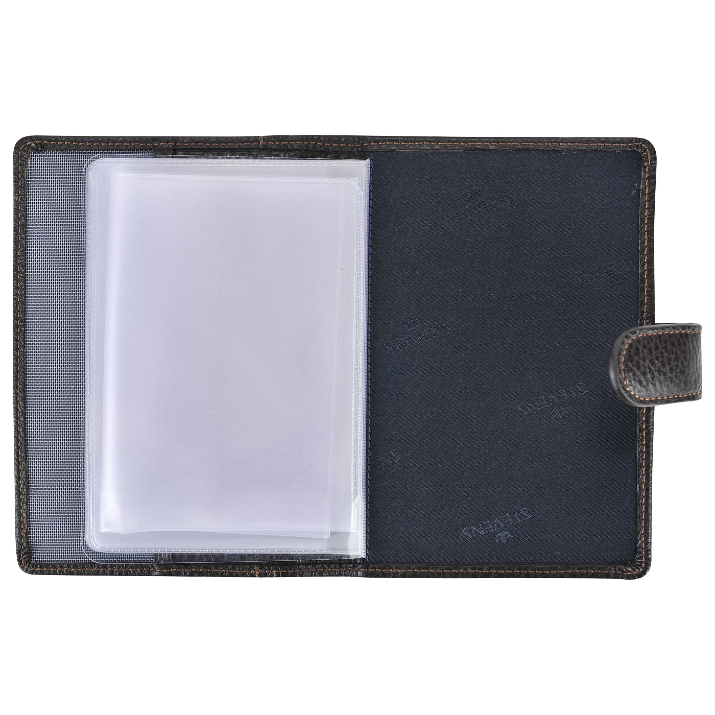 Кожаная обложка для автодокументов на кнопке Stevens 