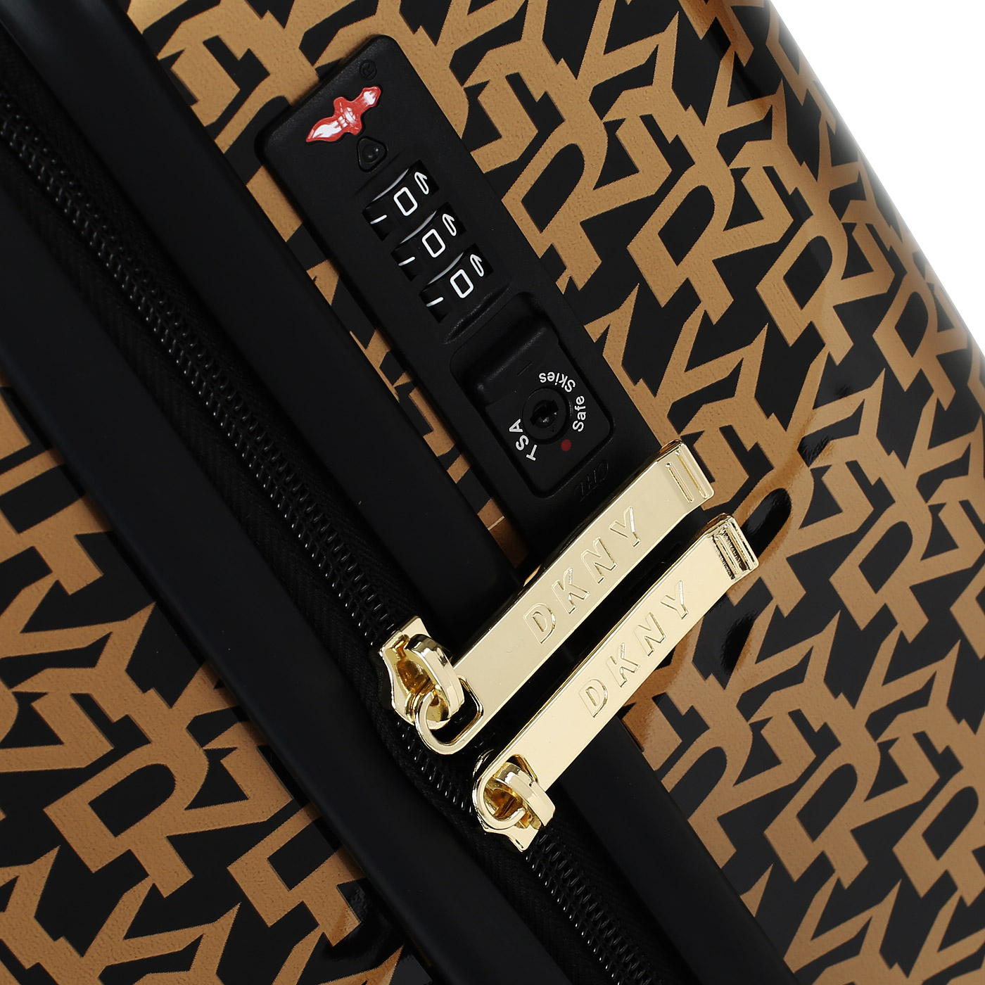 Чемодан маленький S из ABS-пластика с кодовым замком DKNY DKNY-069 Vintage Signature Hardside